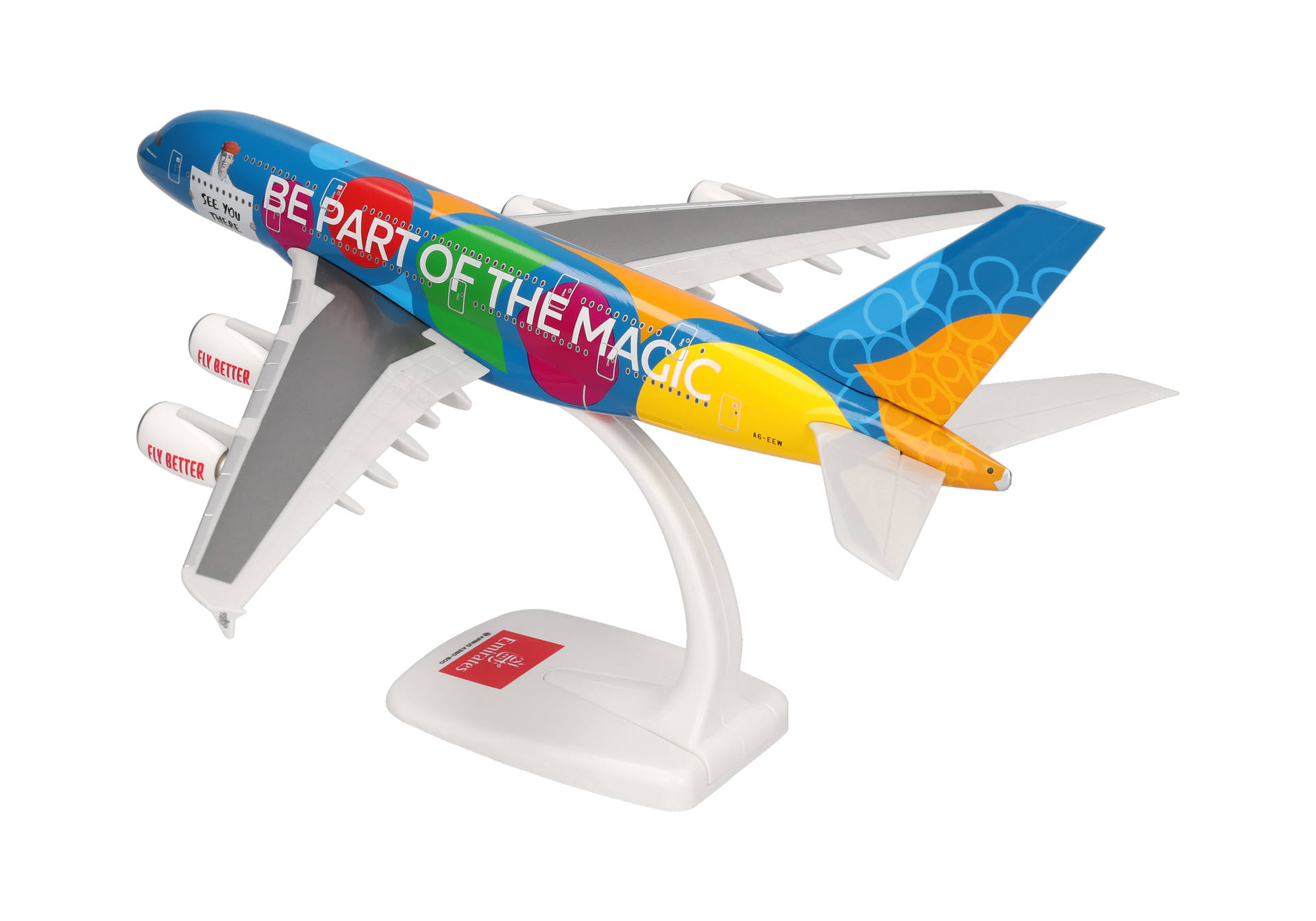 Herpa Wings SF 615068 | Emirates | Airbus A380 | Destination Dubai | A6-EEW | 1:250