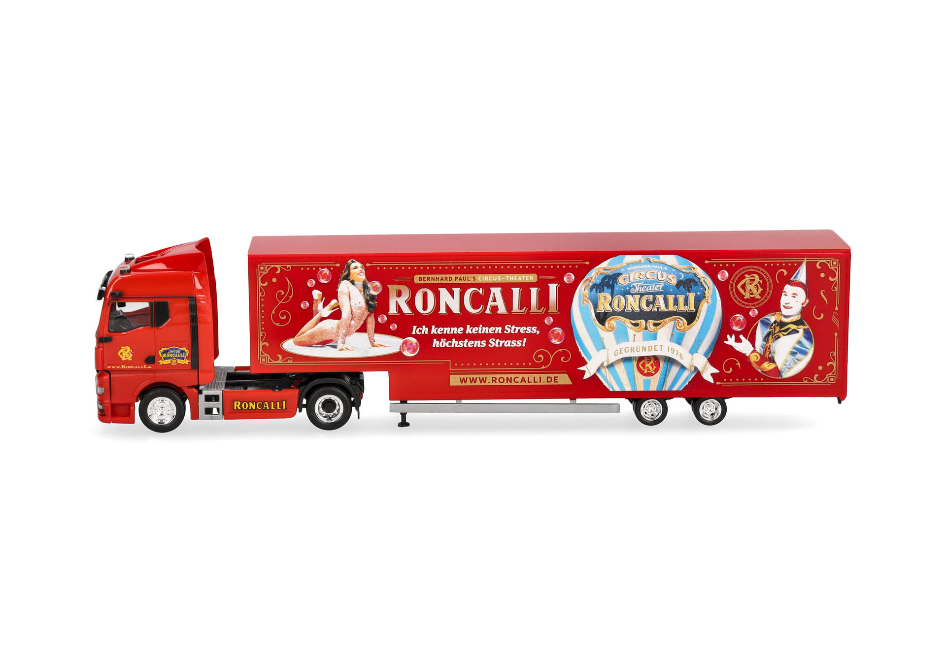 Herpa 320702 | MAN TGX GM Jumbokoffer-Sattelzug | Roncalli | 1:87