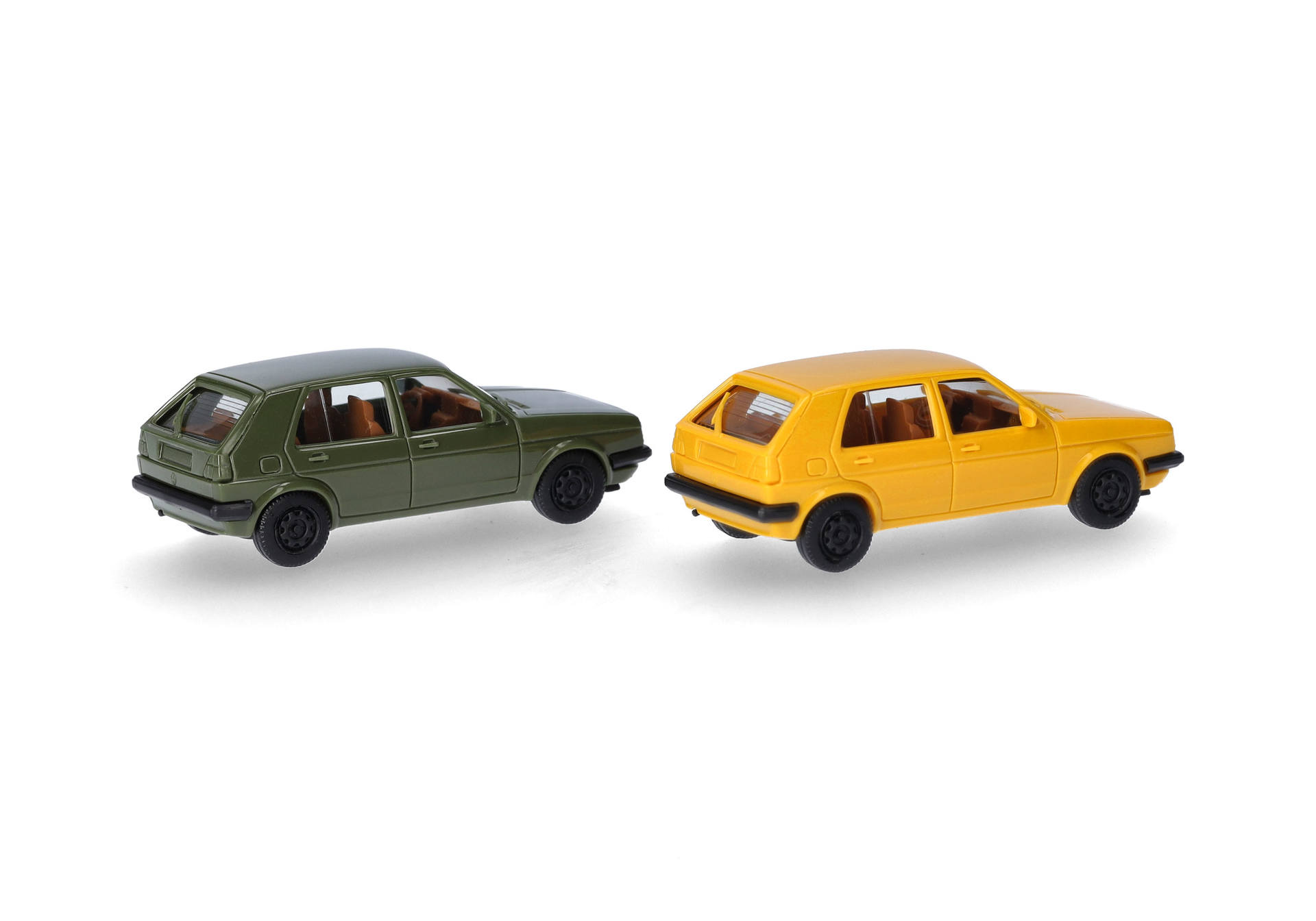 Herpa MiniKit 012195-010 |  VW Golf II 4-türig | olivgrün/ginstergelb | 1:87