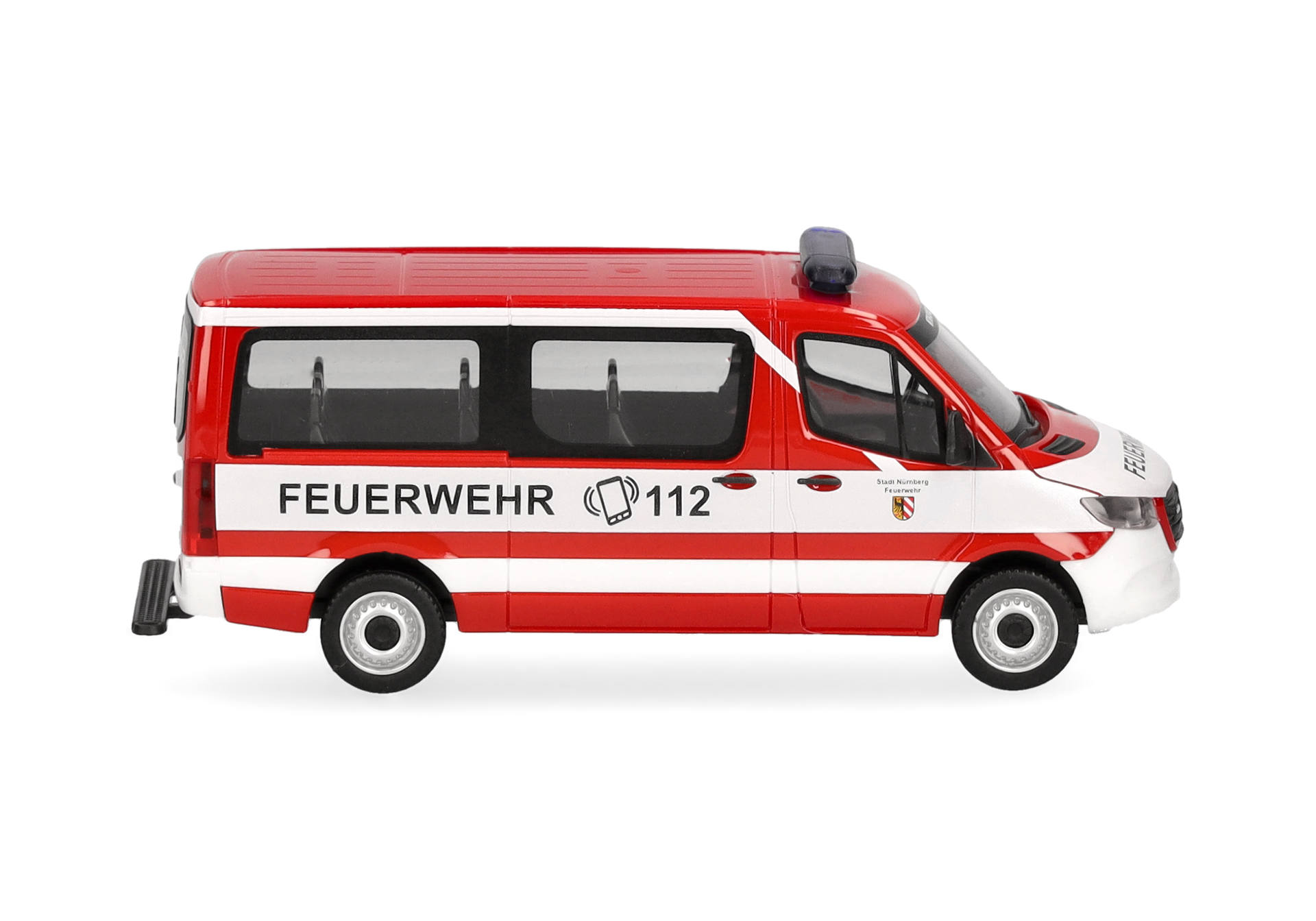 Herpa 098885 | Mercedes-Benz Sprinter '18 Flachdach Bus | Feuerwehr Nürnberg | 1:87