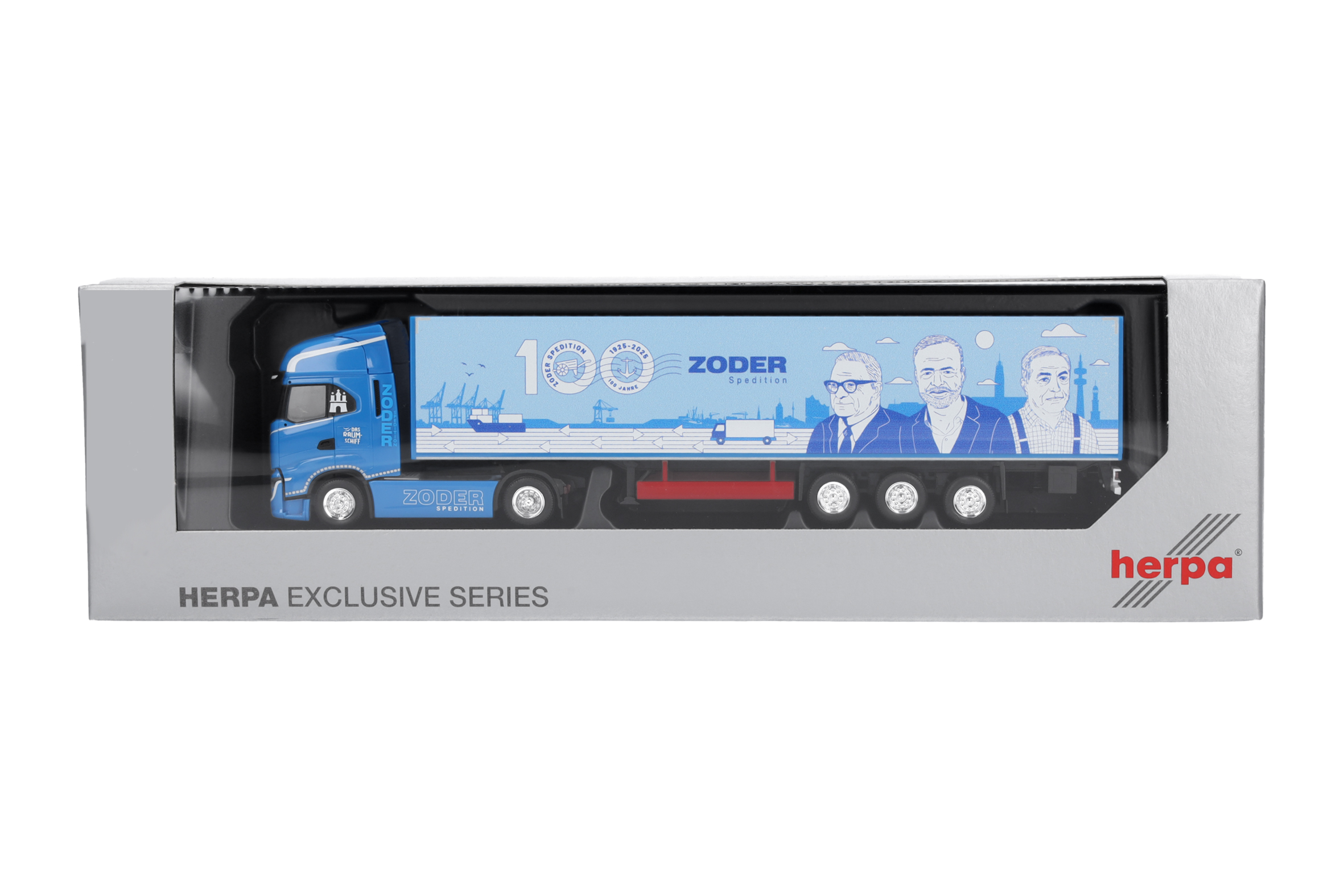 Herpa 961479 | Iveco S-Way MY24 | Koffer-Sattelzug | 100 Jahre Zoder Spedition | 1:87