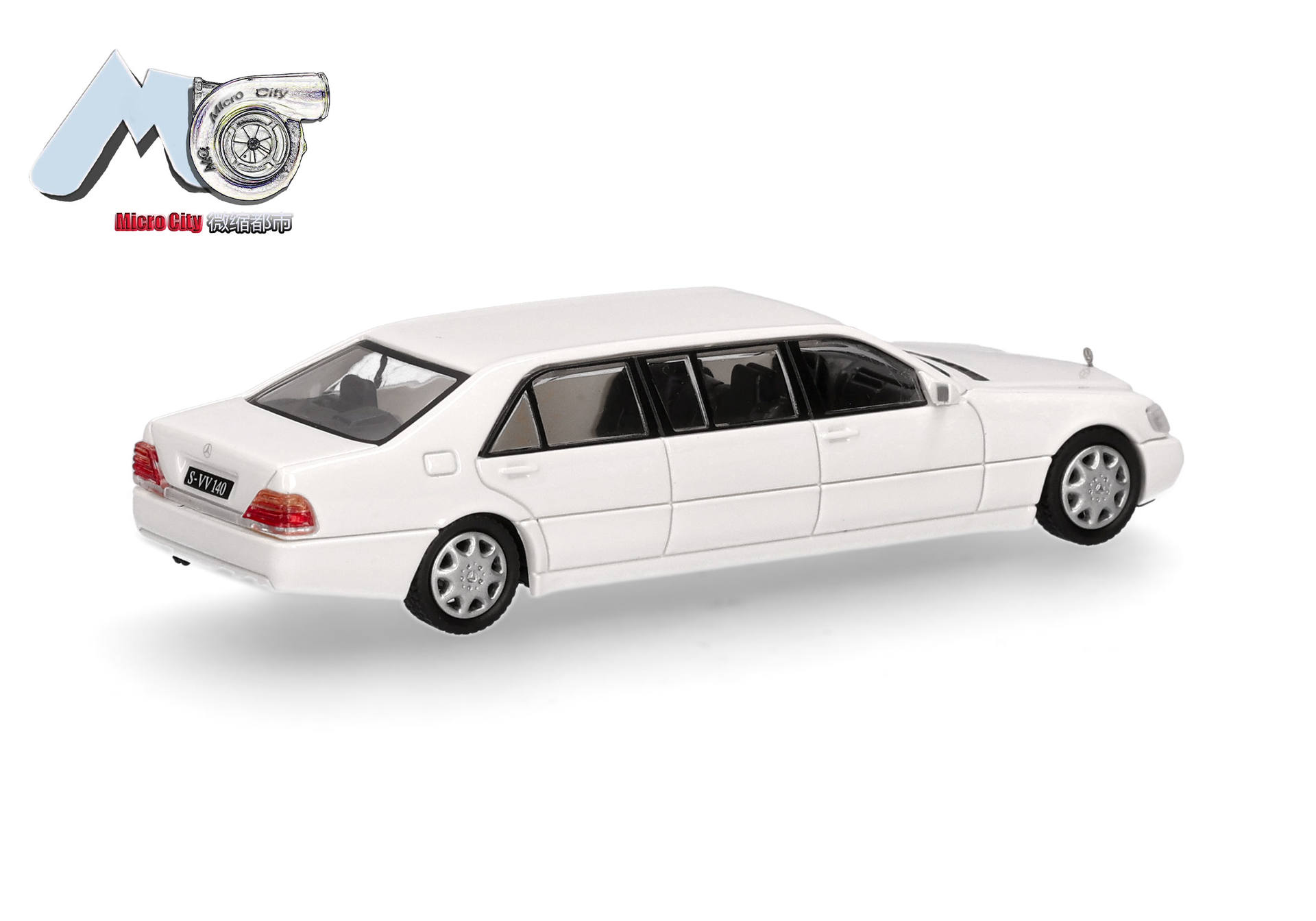 Herpa MicroCity 87MC000115 | Mercedes-Benz S600 Pullman | weiß | 1:87