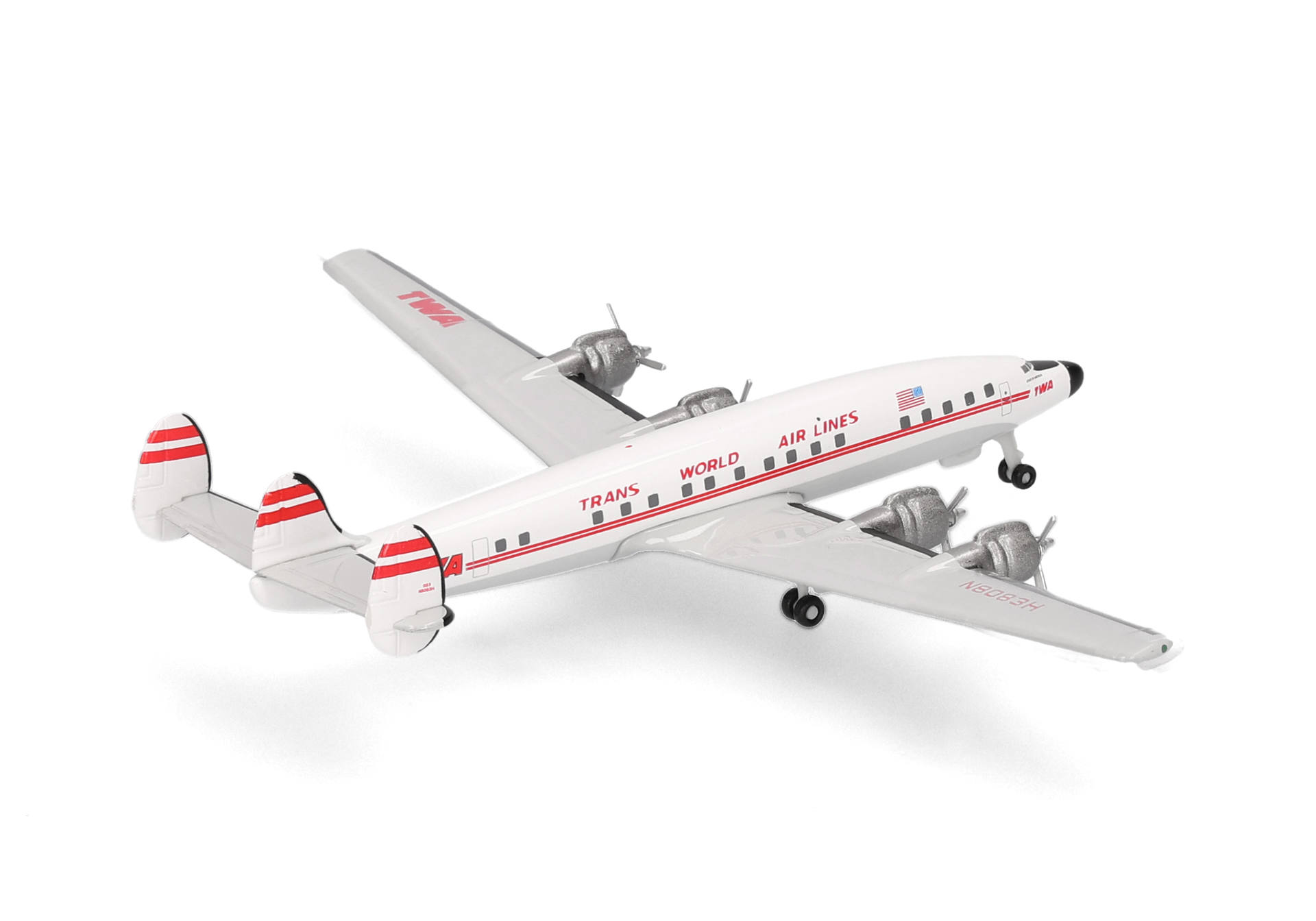 Herpa Wings 539364 | TWA - Trans World Airlines | Lockheed L-1649A Jetstream | N8083H | 1:500