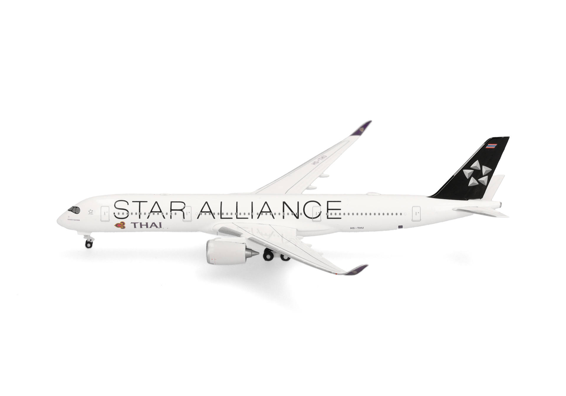 Herpa Wings 538978 | Thai Airways | Airbus A350-900 | Star Alliance - HS-THU | 1:500