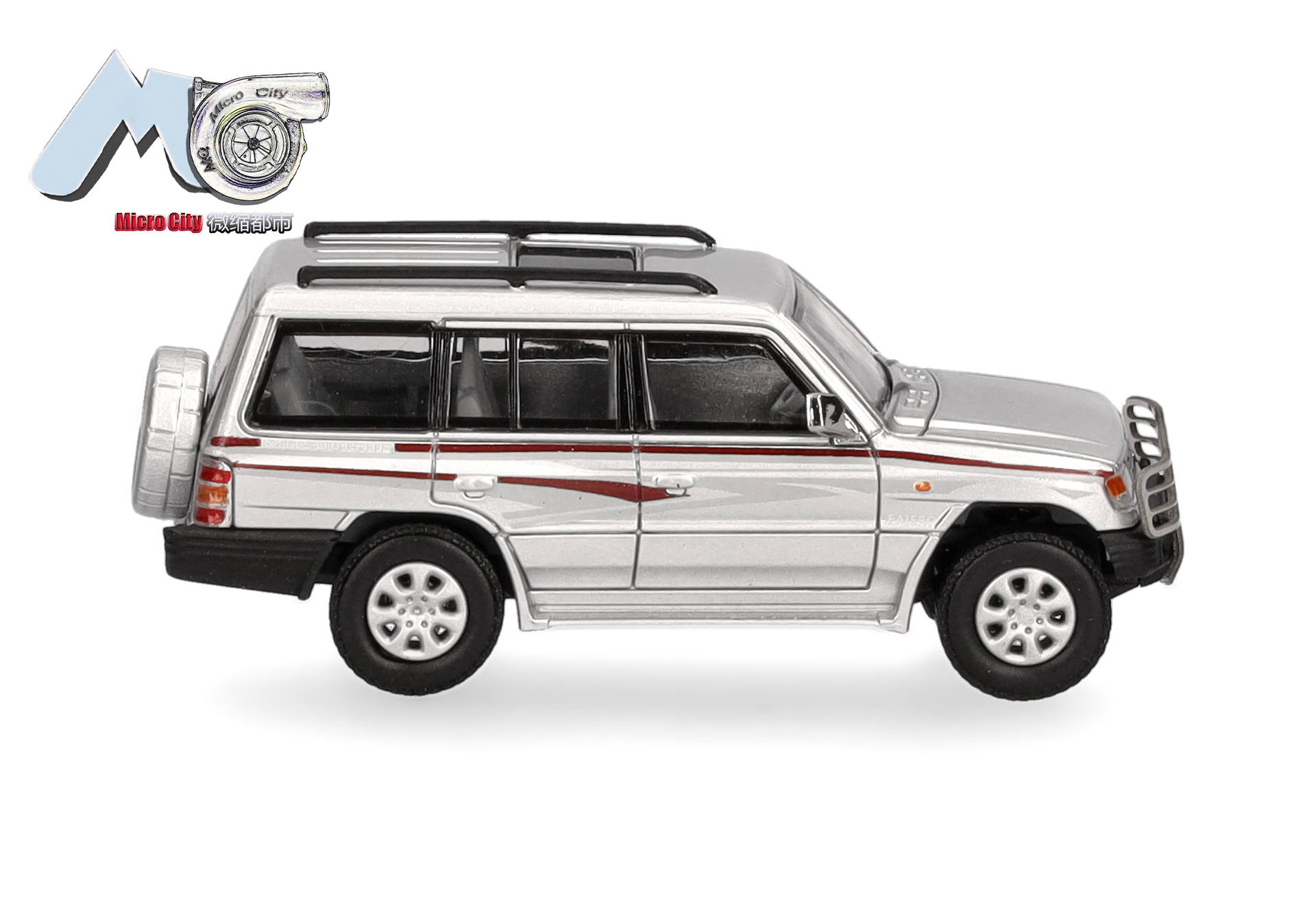 Herpa MicroCity 87MC000042 | Mitsubishi Pajero | silber | 1:87