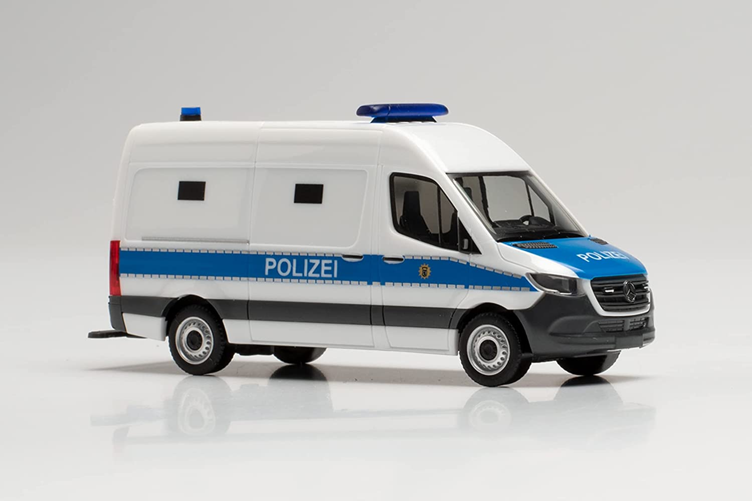 Herpa 096492 - Mercedes-Benz Sprinter ’18 Kasten - Gefangenentransporter Polizei Berlin. 1:87