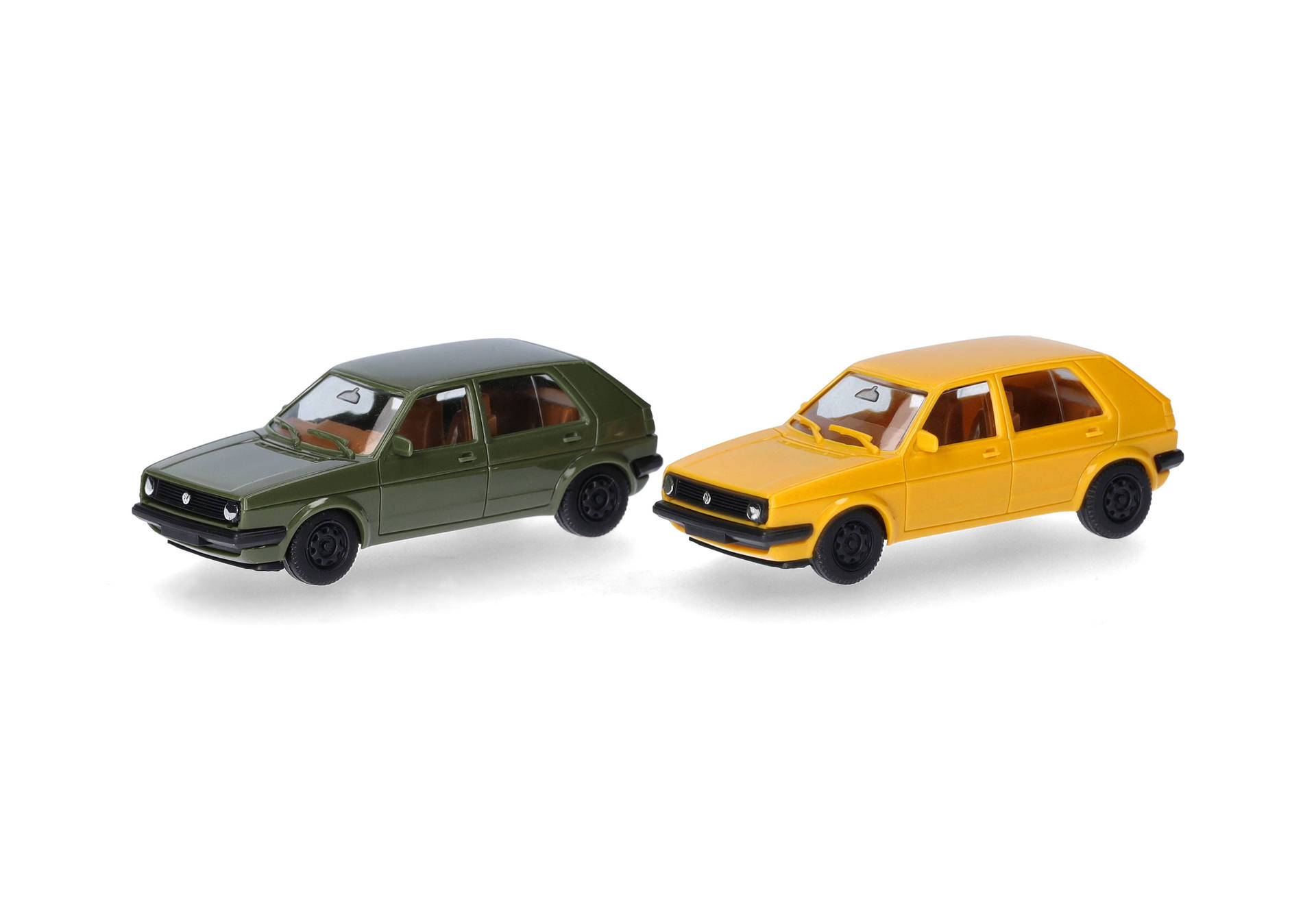 Herpa MiniKit 012195-010 |  VW Golf II 4-türig | olivgrün/ginstergelb | 1:87