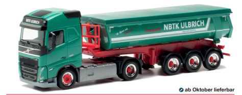 Herpa 949637 - Volvo FH Gl. 20 Rundmulden-Sattelzug "NBTK Ulbrich". 1:87