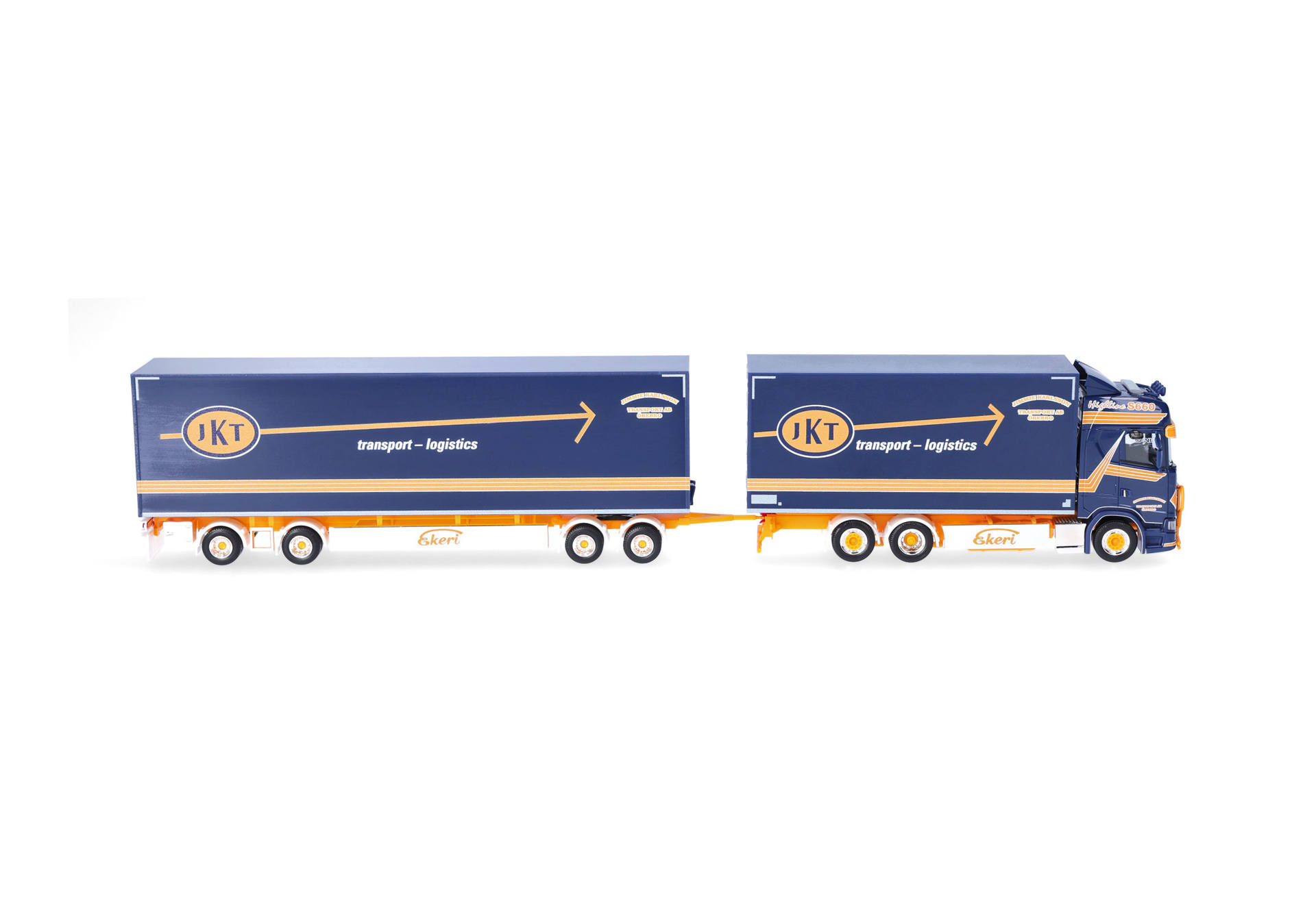 Herpa 320740 | Scania CS 20 Hochdach Schwedenkombi-Hängerzug | Jimmie Karlsson | 1:87