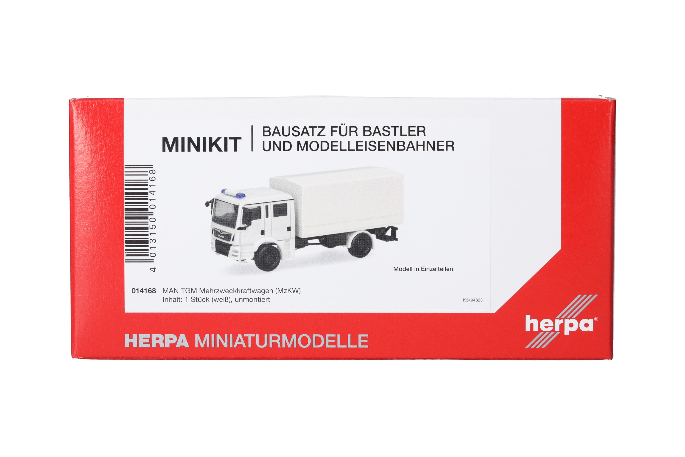Herpa MiniKit 014168 | MAN TGM Mehrzweckkraftwagen (MzKW), weiß  | 1:87