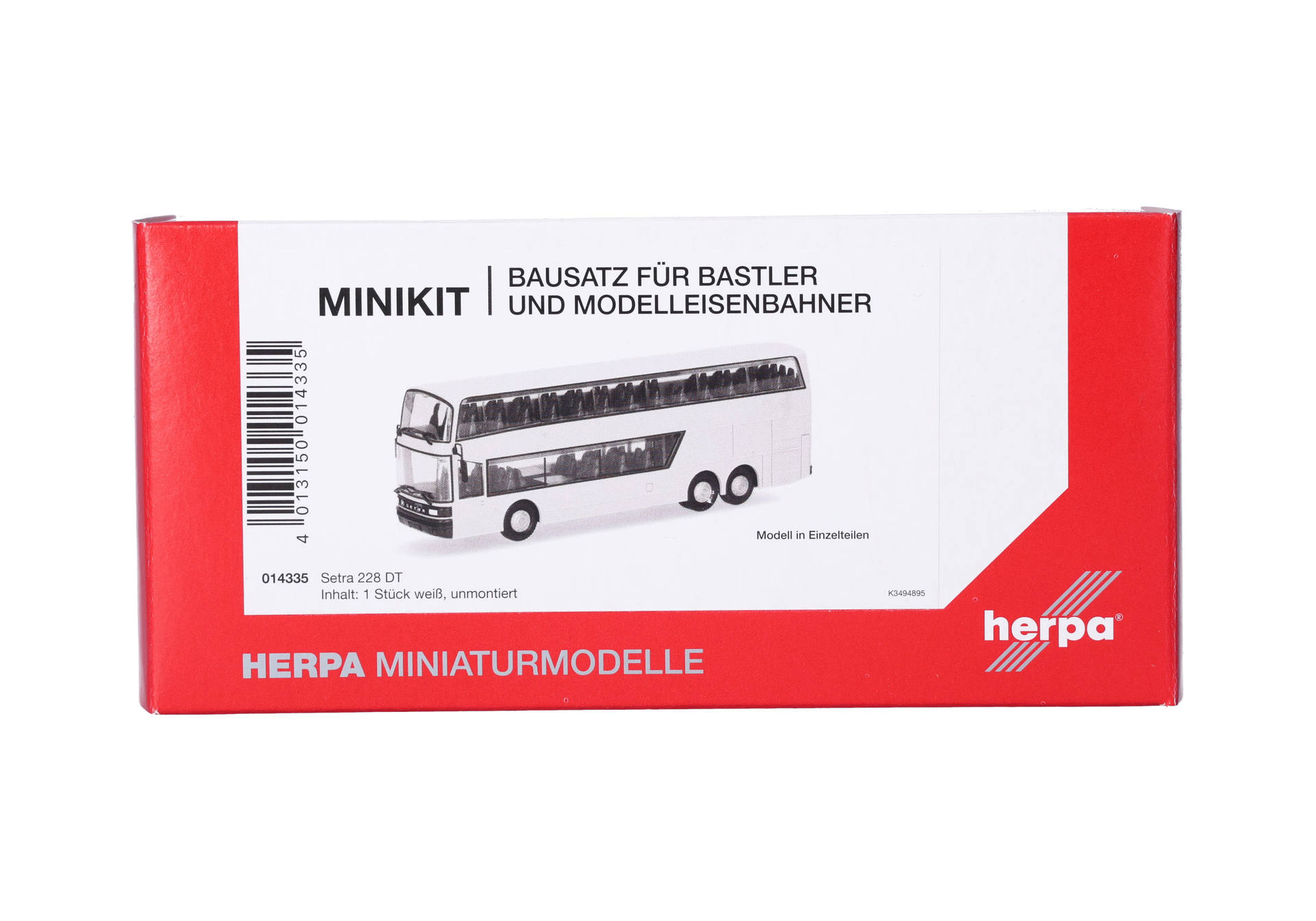 Herpa MiniKit 014335 | Setra 228 DT, weiß | 1:87