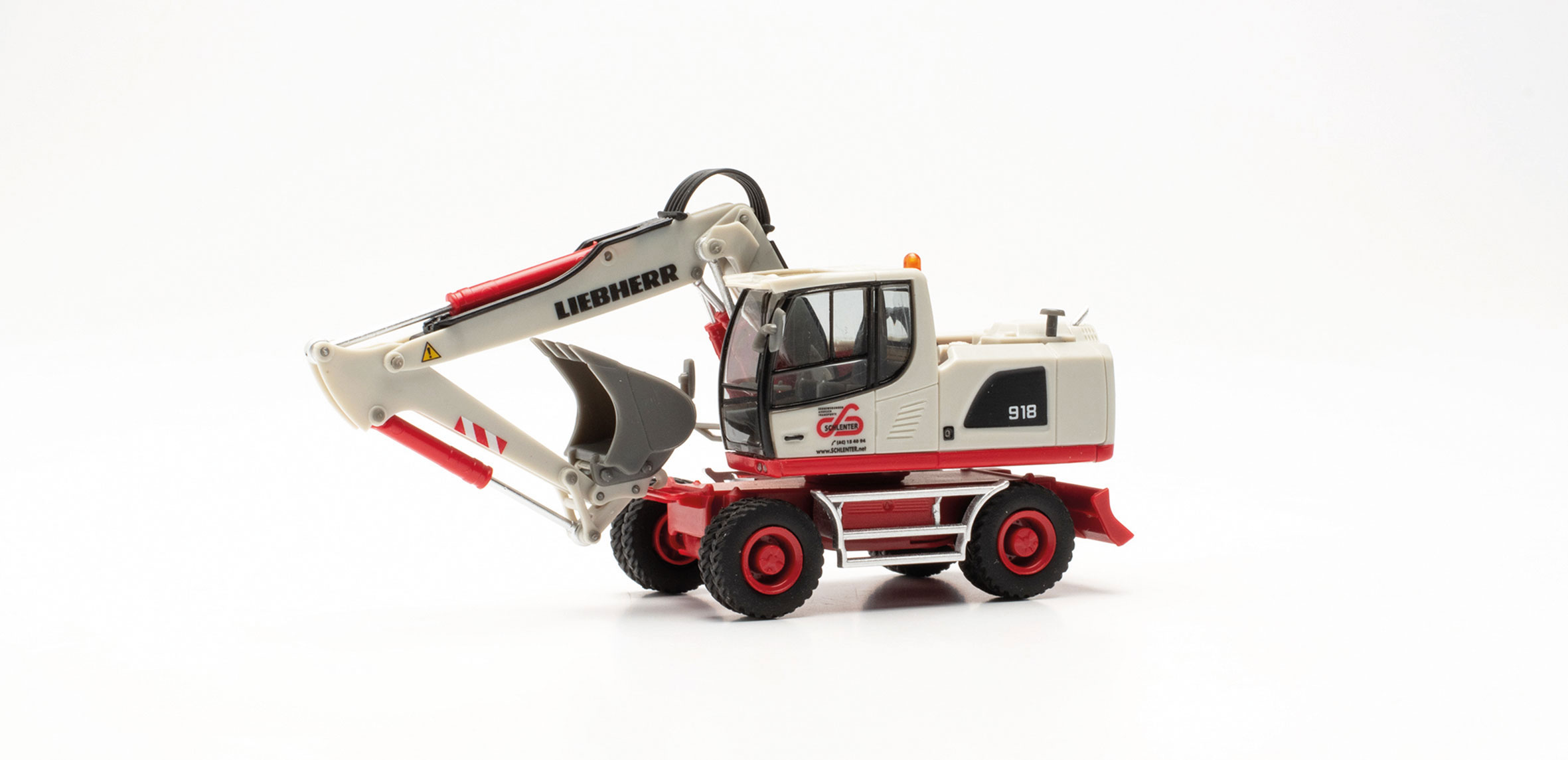 Herpa 316491 | Liebherr A 918 Litronic Radbagger | Schlenter Aachen  | 1:87