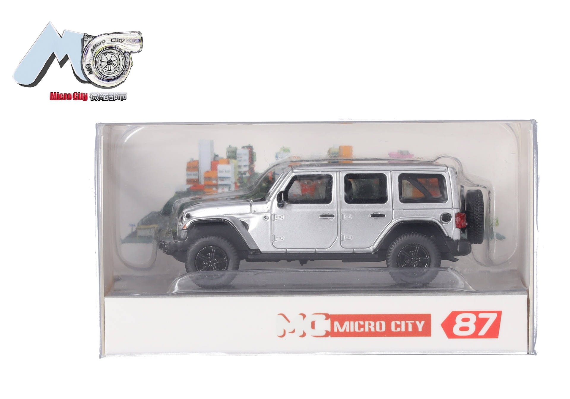 Herpa MicroCity 87MC000027 | Jeep Wrangler | silber | 1:87