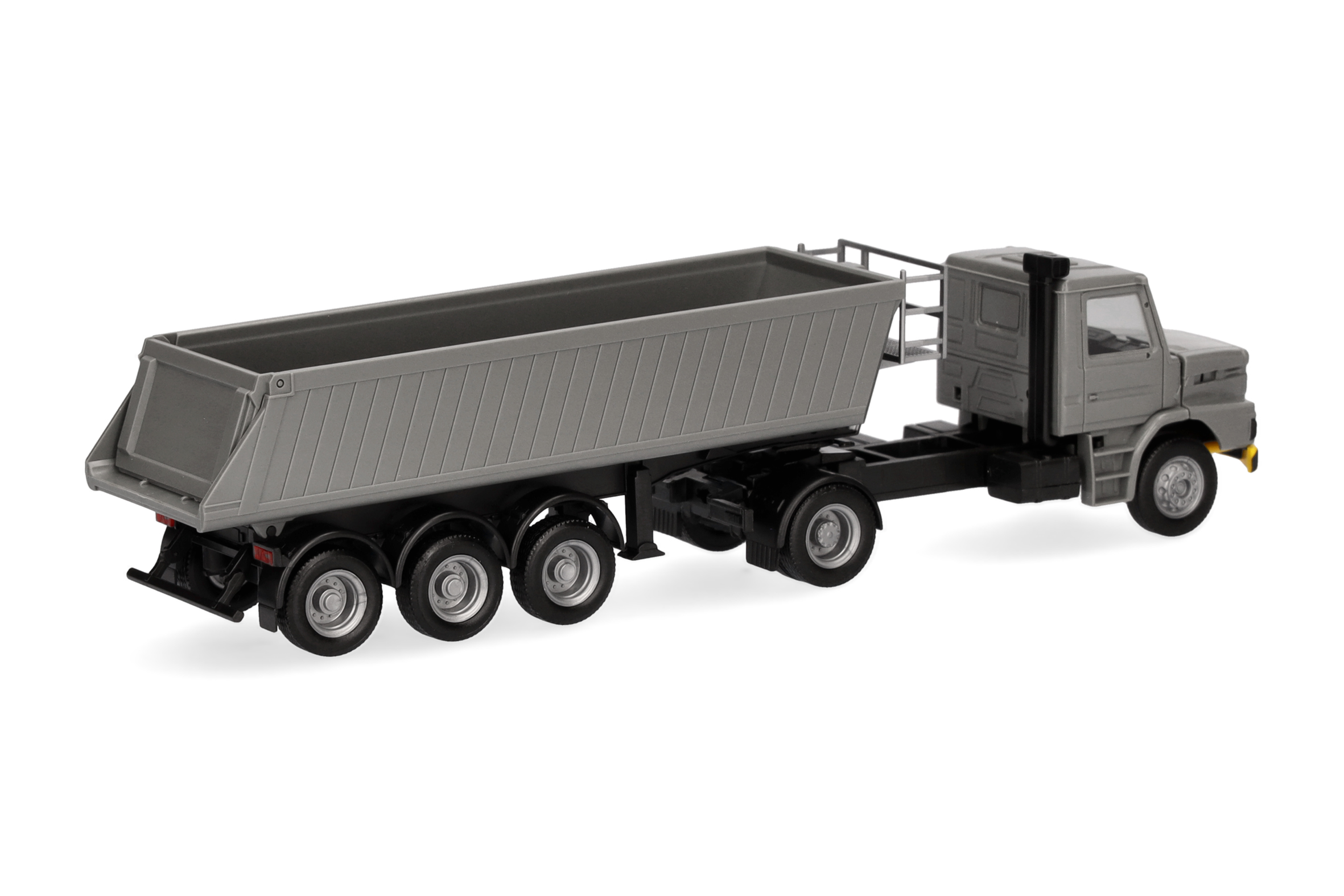 Herpa 319713 | Scania Hauber | Kipp-Sattelzug | grau/gelb | 1:87