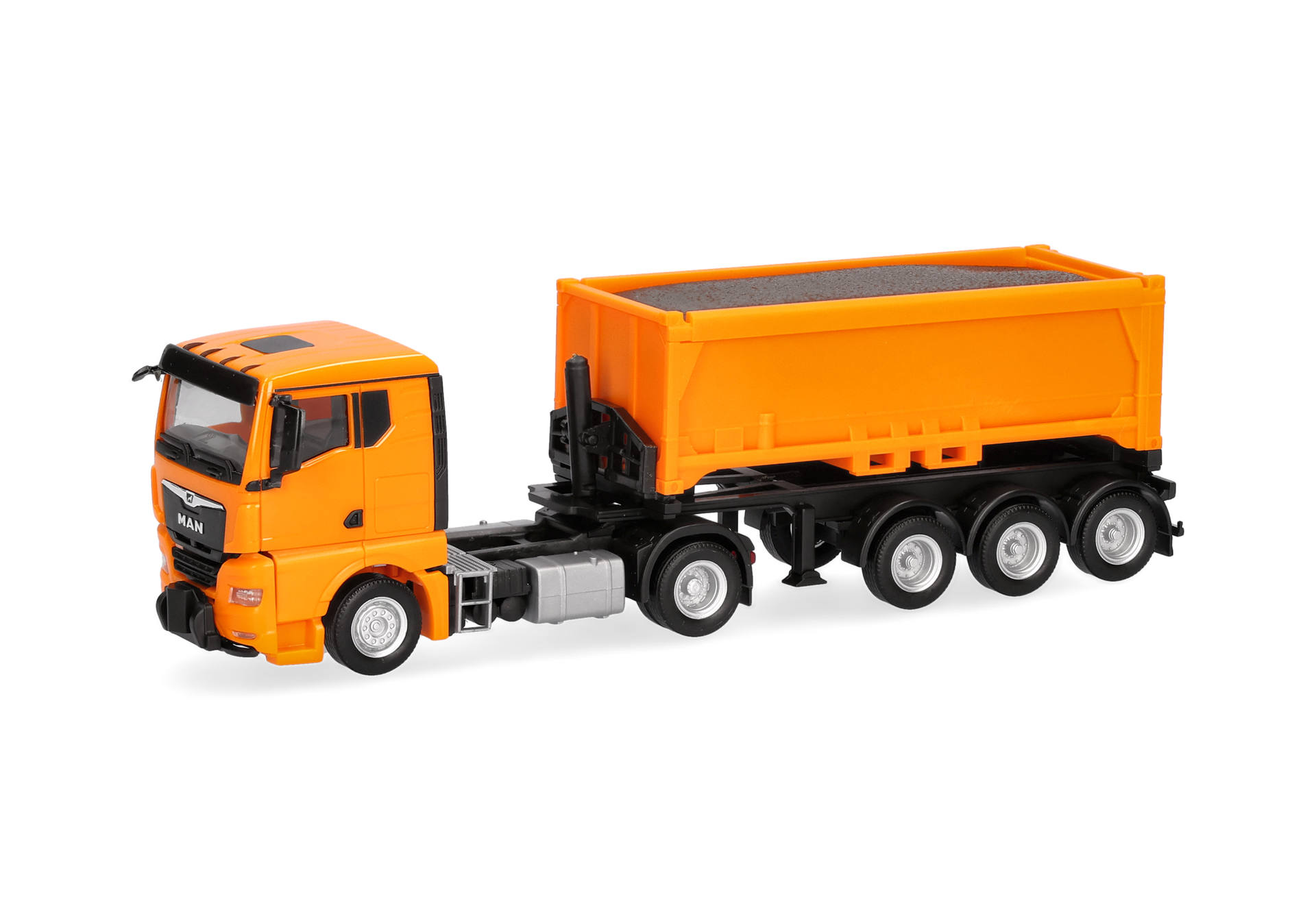 Herpa 321310 | MAN TGX GN | Abraummulden-Sattelzug | kommunalorange | 1:87