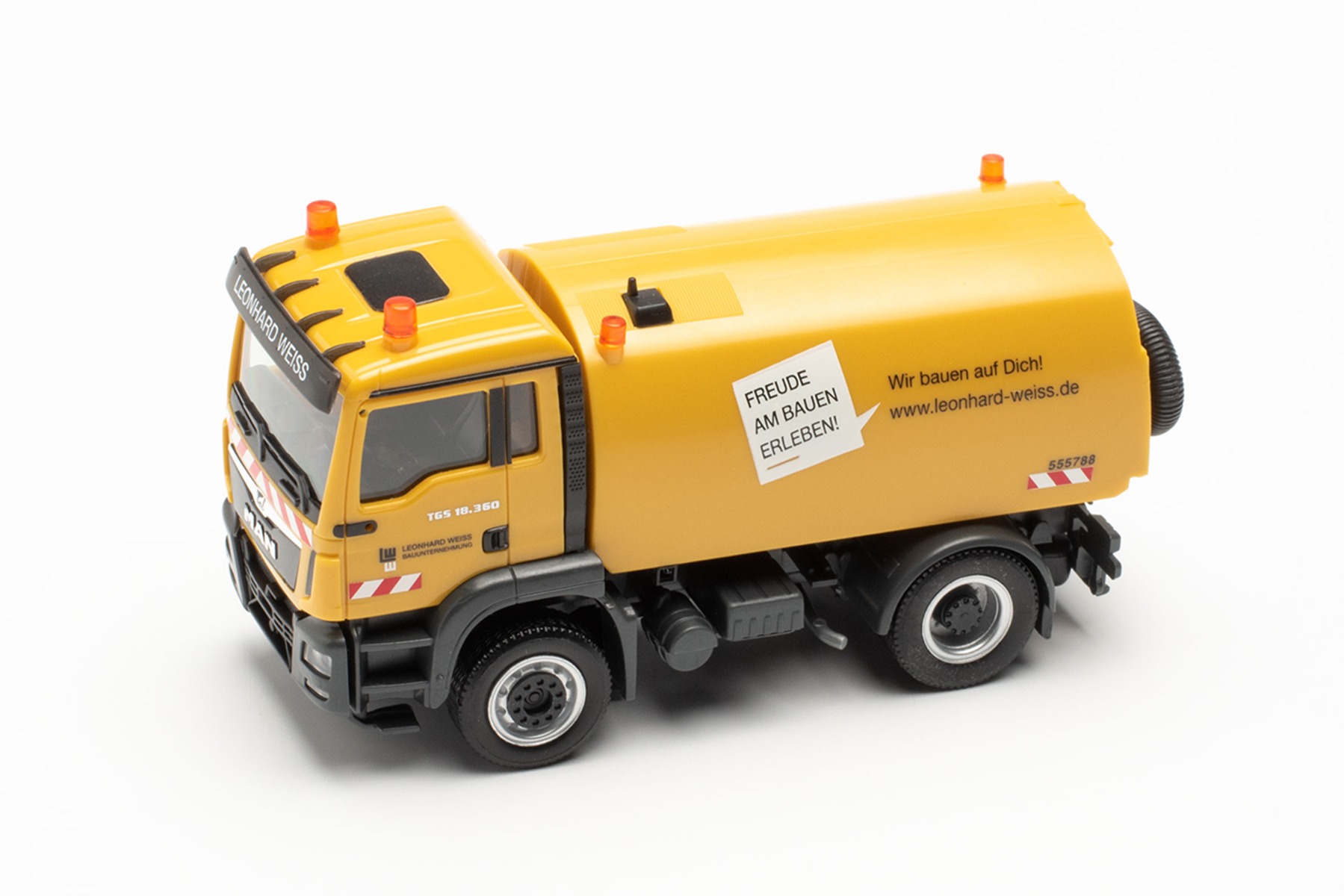Herpa 950466 - MAN TGM Kehrfahrzeug - Leonhard Weiss. 1:87