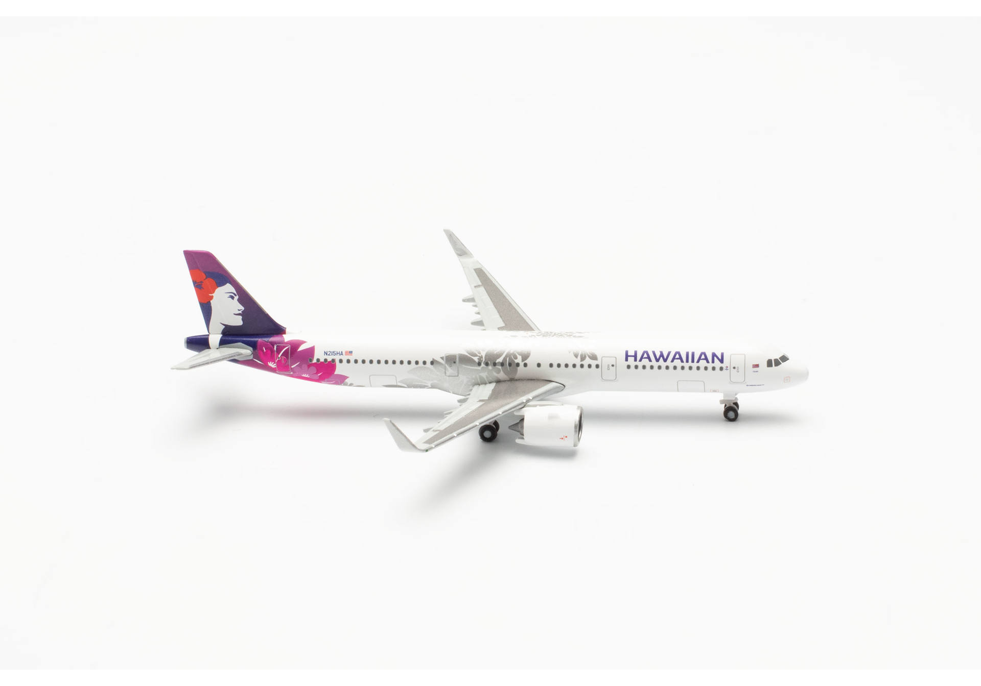 Herpa Wings 537049 | Hawaiian Airlines Airbus A321neo | N215HA | Uhiuhi | 1:500