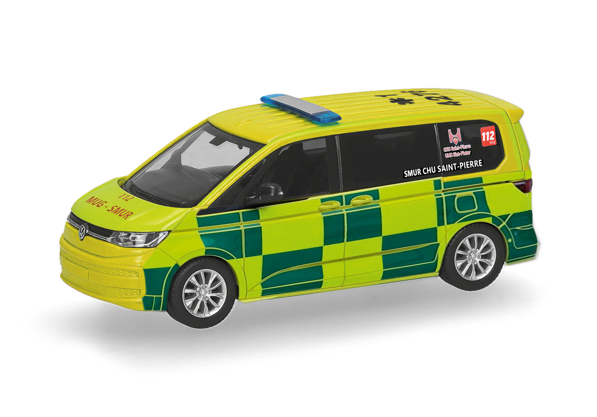 Herpa 099936 | Volkswagen (VW) Multivan | Notarzt Belgien | 1:87
