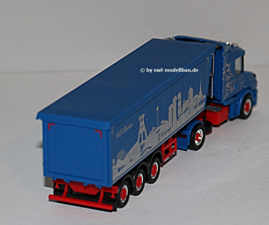 Herpa 945714 - Scania Hauber Kipp-Sattelzug - Günter Klüsener Bochum. 1:87
