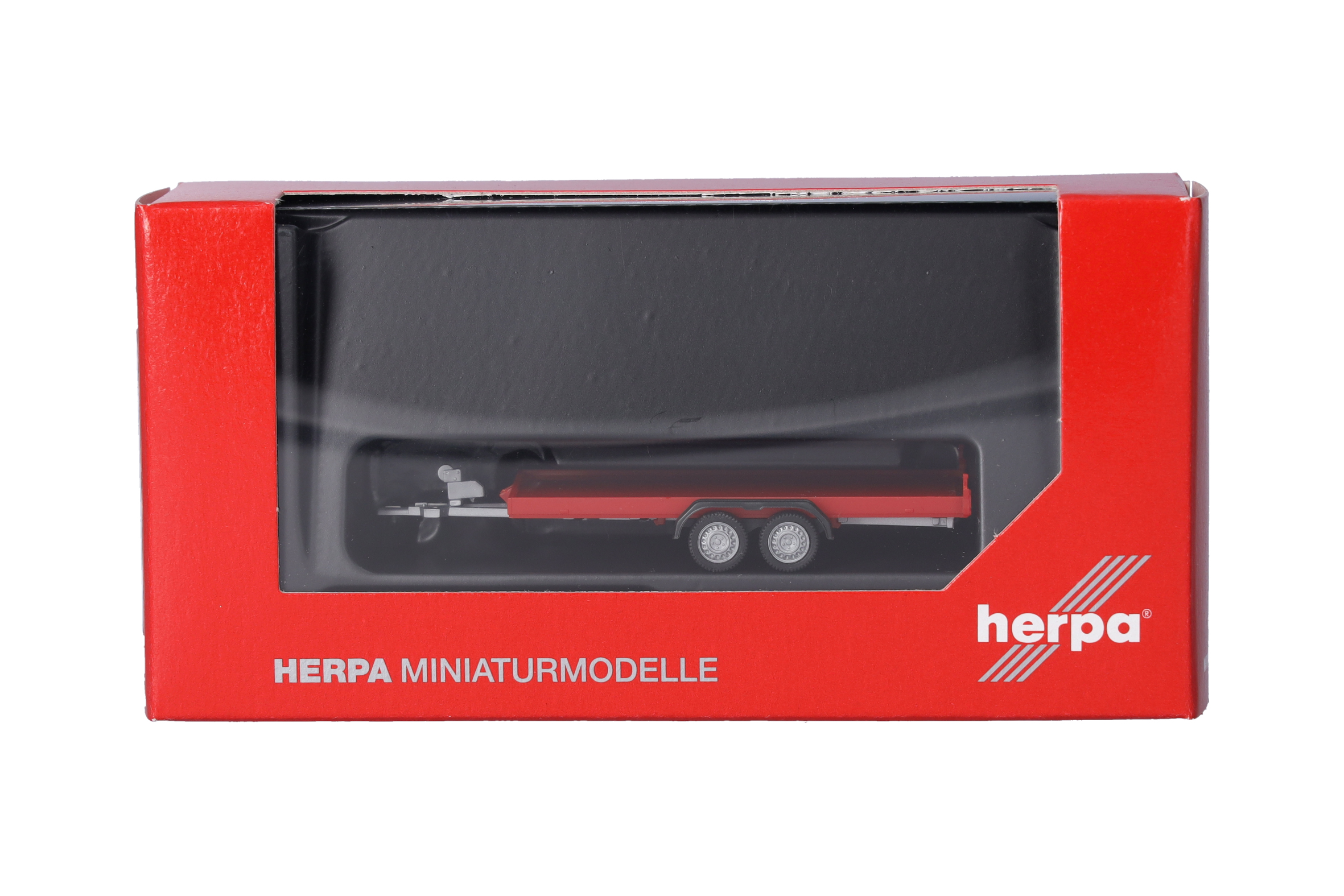 Herpa 052450-004 | PKW-Transportanhänger 2achs, rot | 1:87