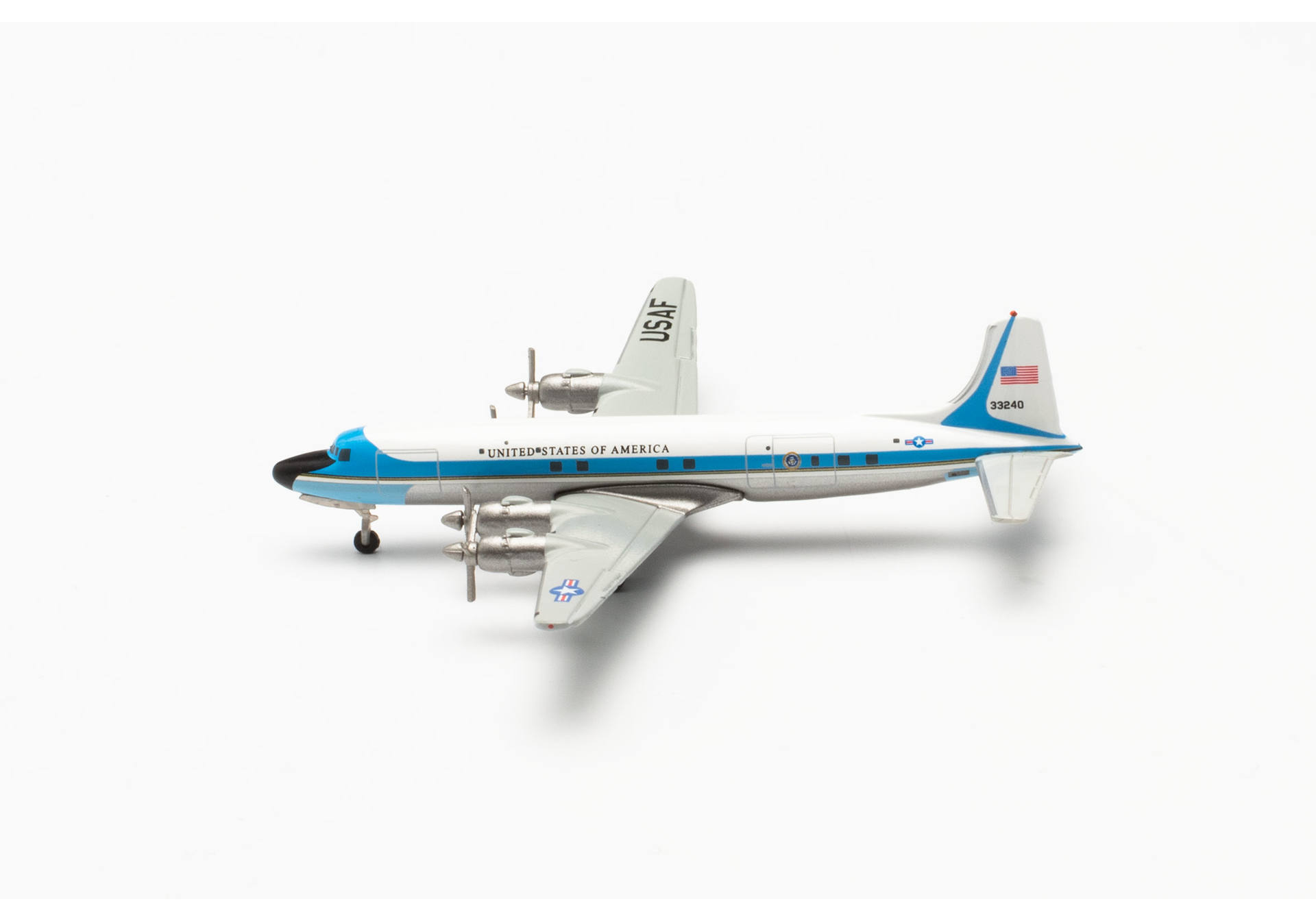 Herpa Wings 537001 | U.S. Air Force Douglas VC-118A | 1254th Air Transport | Air Force One” | 1:500