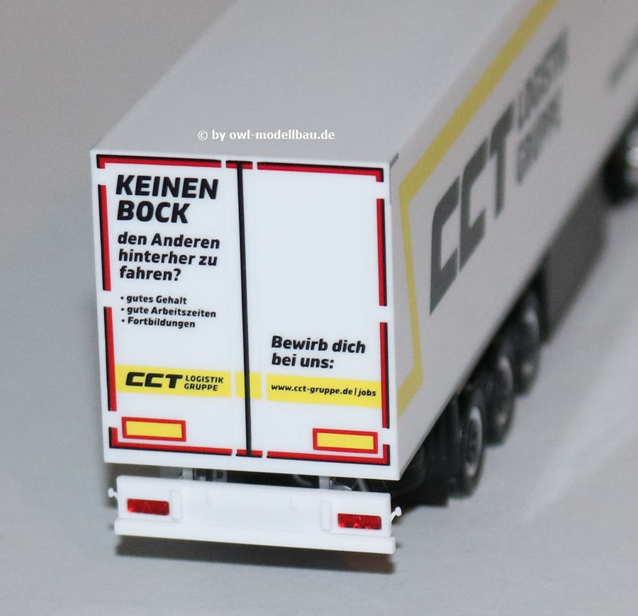 Herpa 947534 - Iveco S-Way LNG Kühlkoffer-Sattelzug - CCT Logistik Gruppe. 1:87