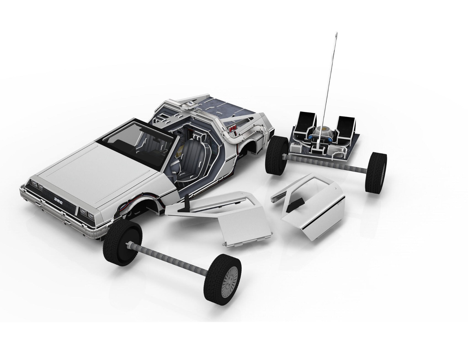 Revell 3D Puzzle 00221 - Time Machine - Back to the Future