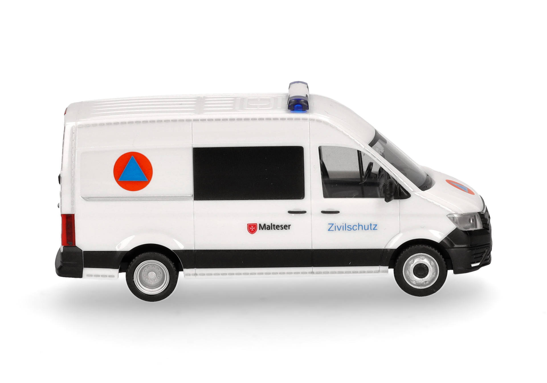 Herpa 097963 | VW Crafter Halbbus Hochdach | Malteser/Zivilschutz | 1:87