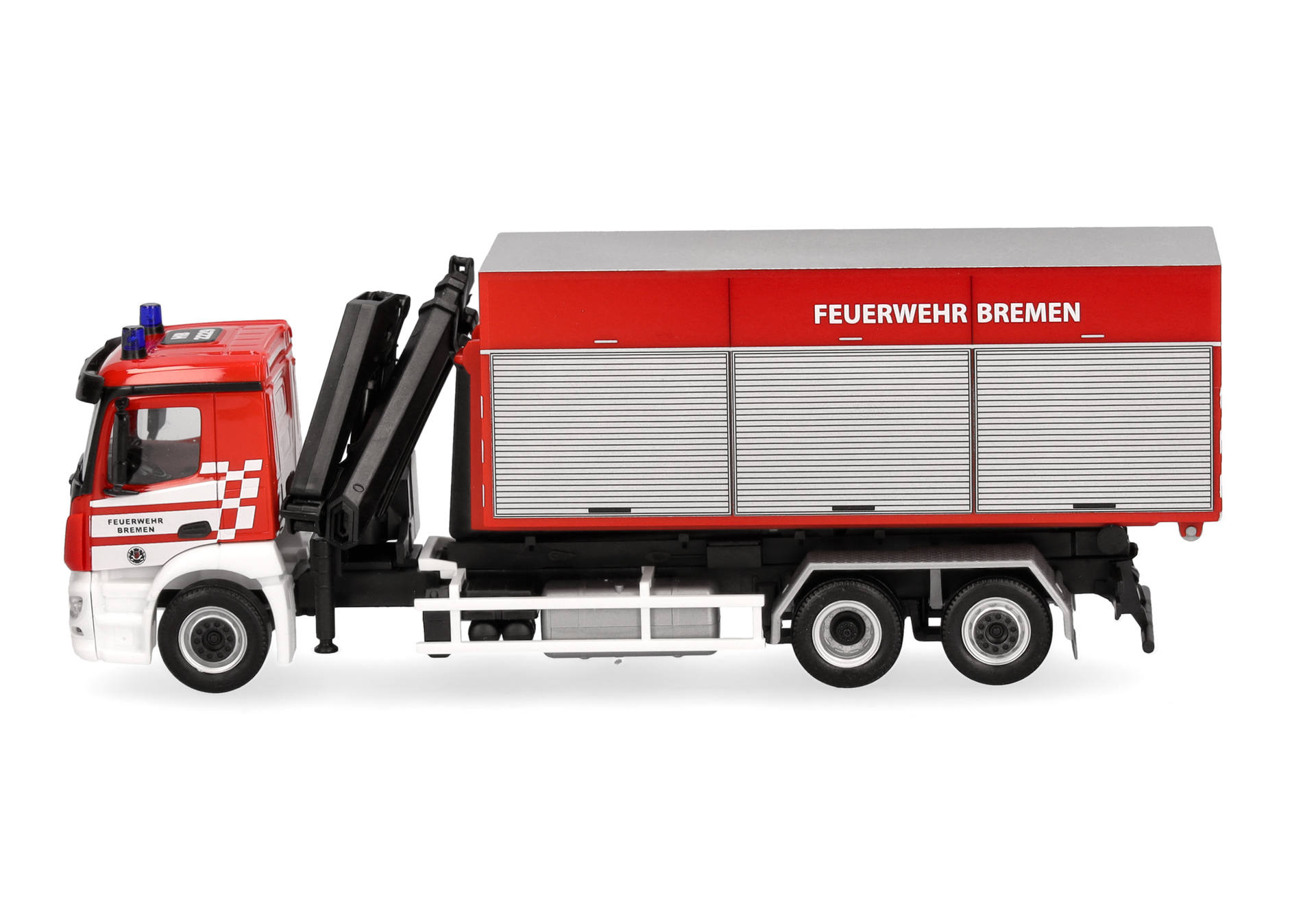 Herpa 098151 | Mercedes-Benz Actros M Wechselladerfahrzeug | Feuerwehr Bremen | 1:87