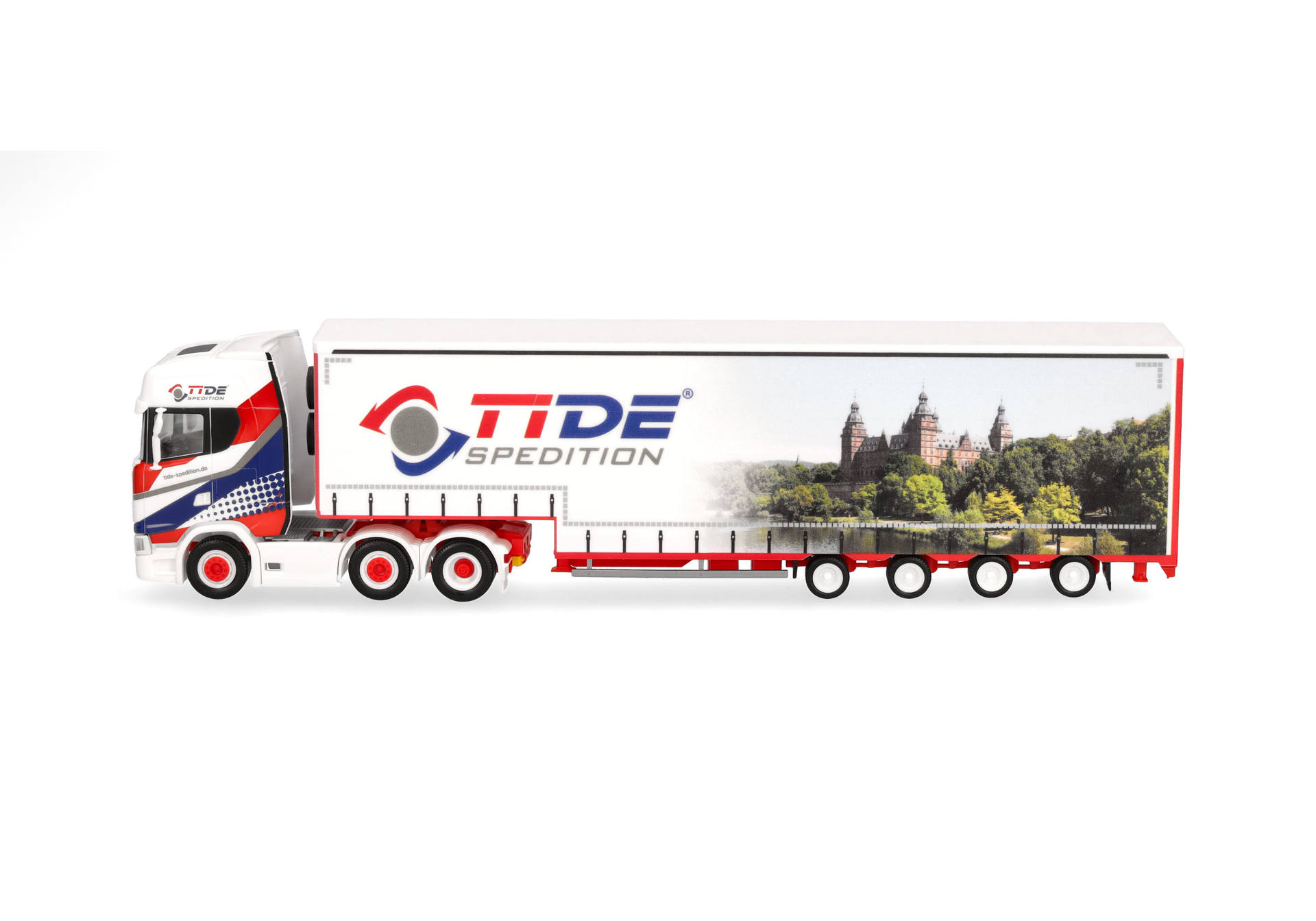 Herpa 319645 | Scania CS 20 HD (6x2) Volumen-Sattelzug  |TiDe Spedition | 1:87