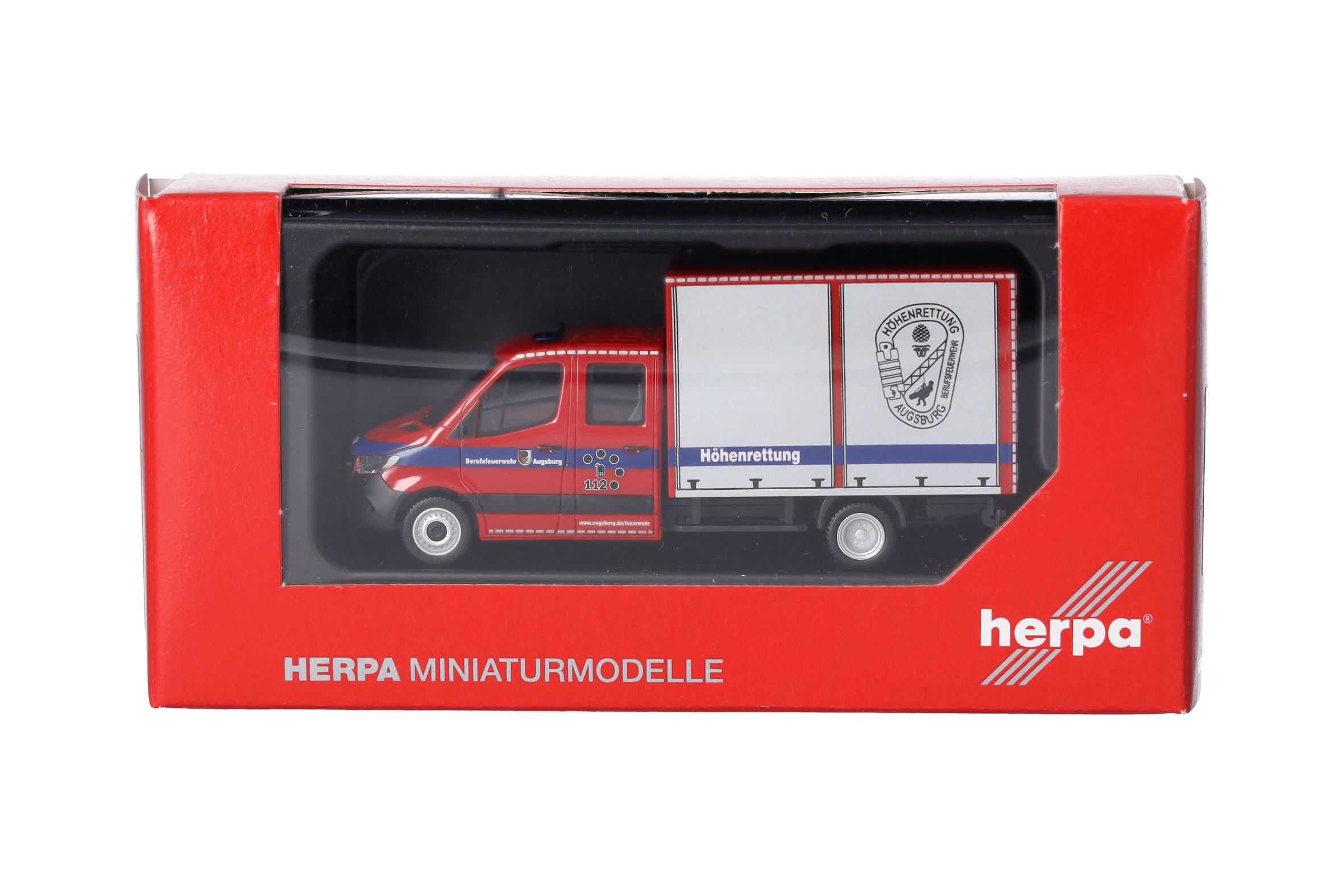 Herpa 097017 | Mercedes-Benz Sprinter '18 Kasten | Feuerwehr Augsburg | 1:87