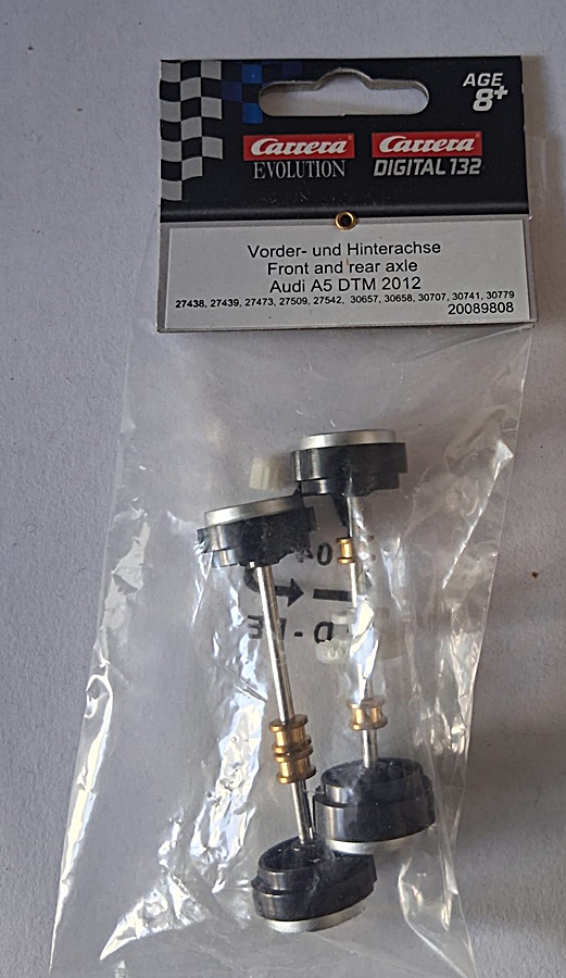 20089808 Carrera 132 | Vorder- und Hinterachse (für Audi A5 DTM)