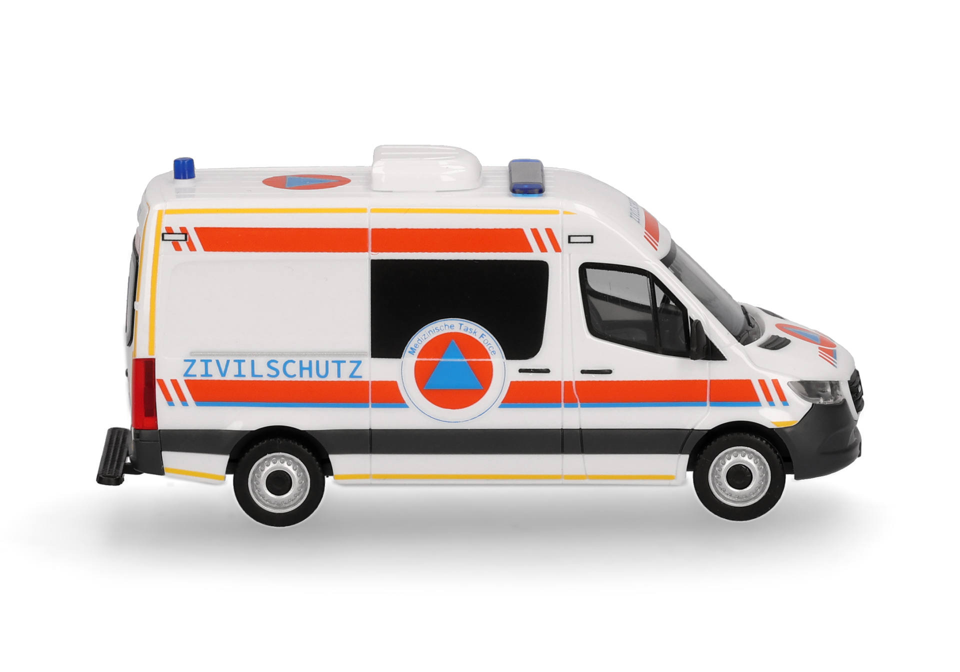 Herpa 099172 | MB Sprinter 18 Halbbus HD KTW Typ B ZS | MTF Zivilschutz | 1:87