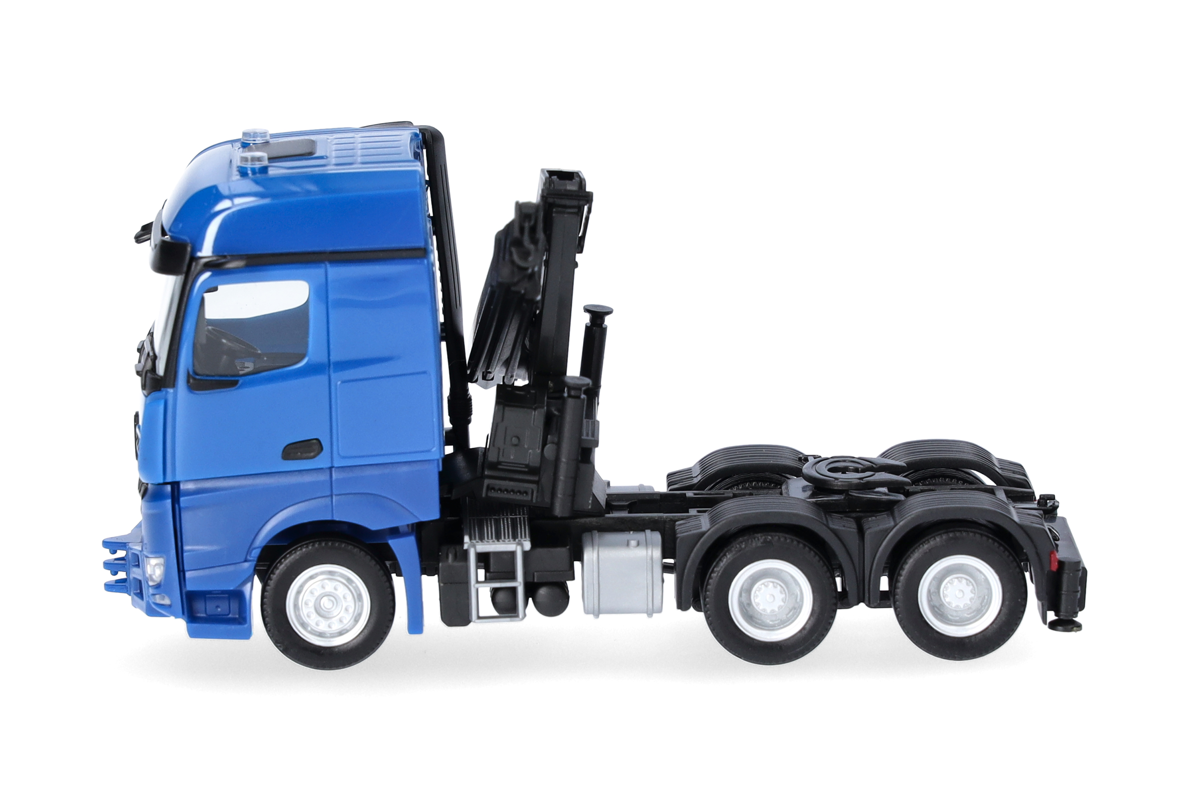 Herpa 318747 | MB Arocs 18 Bigspace 3achs mit Ladekran (6x4), enzianblau | 1:87