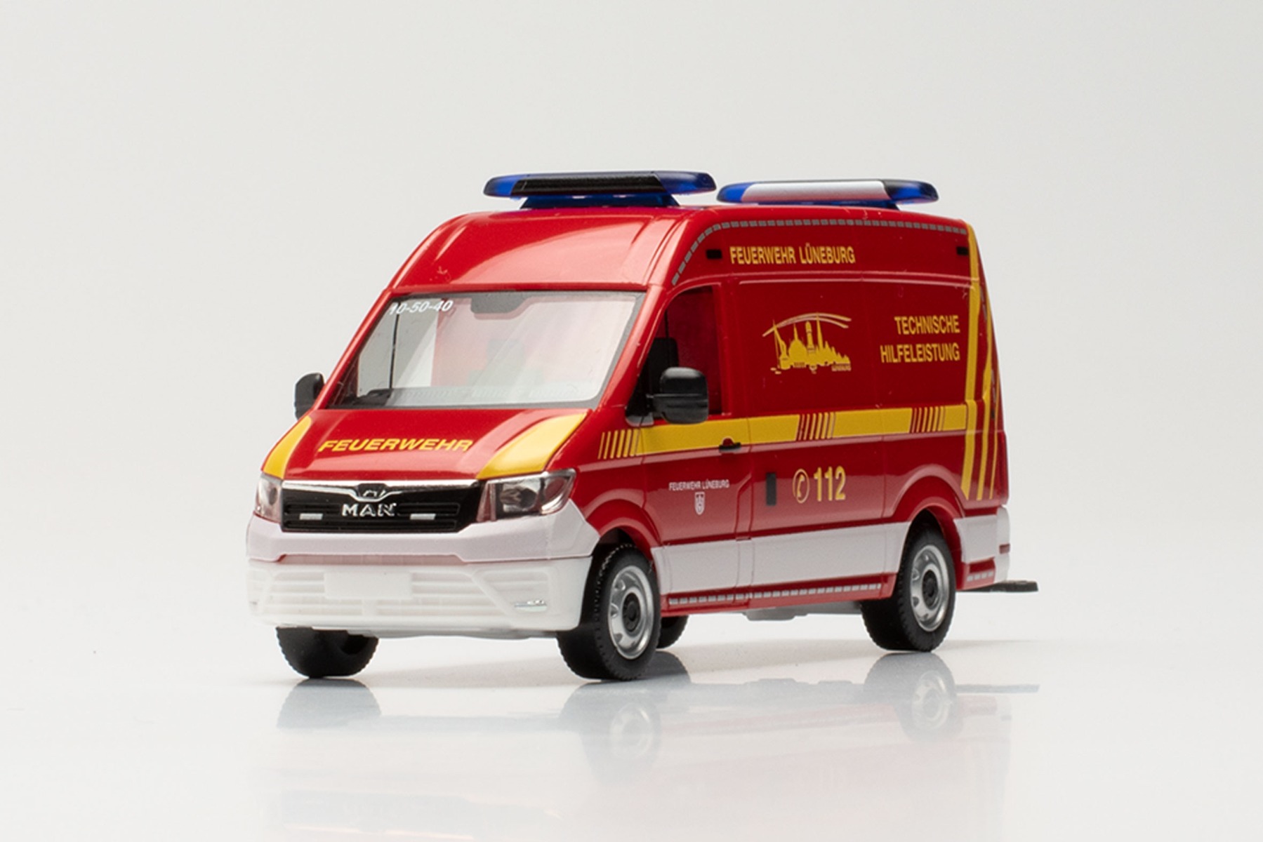 Herpa 097093 - MAN TGE Kasten HD - Feuerwehr Lüneburg. 1:87