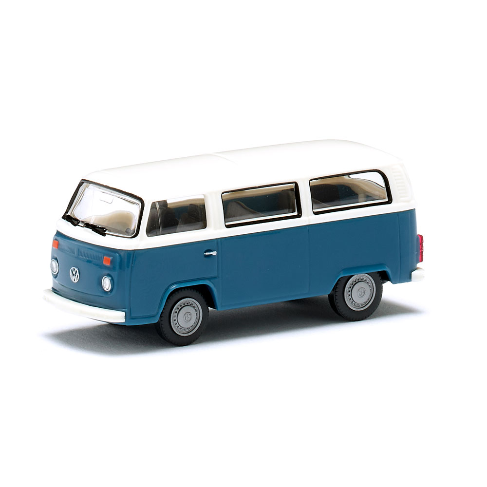 Wiking 031806 | VW T2b Bus | blaugrau/weiß | 1:87