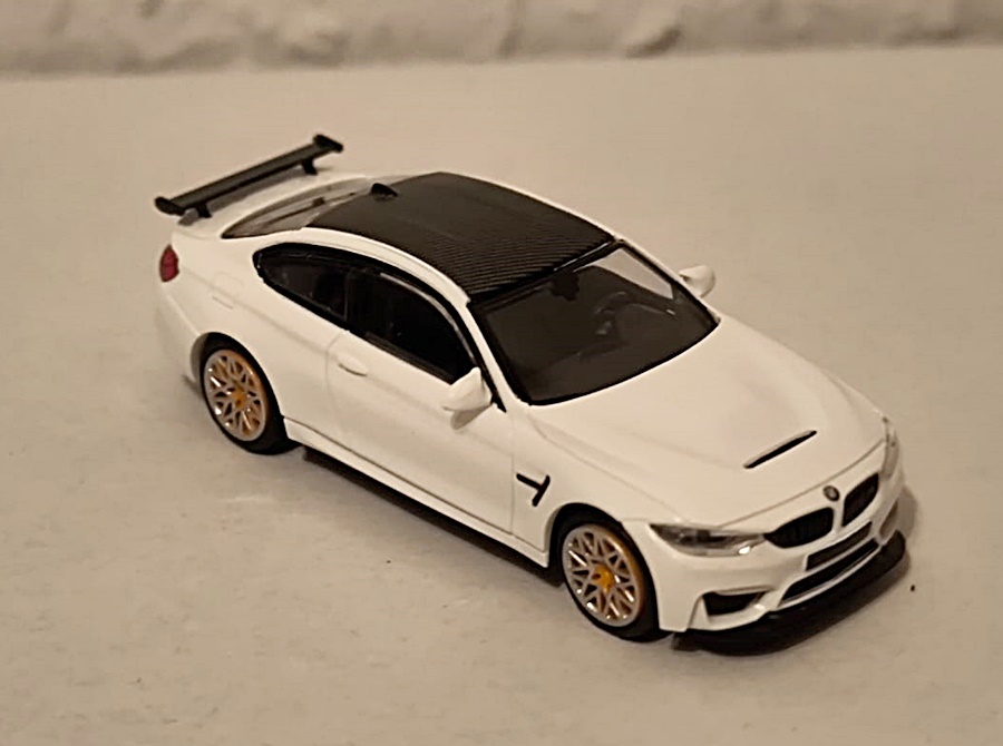 Minichamps 870027105 | BMW M4 GTS | 2016 | White W/ OrangeWheels | 1:87