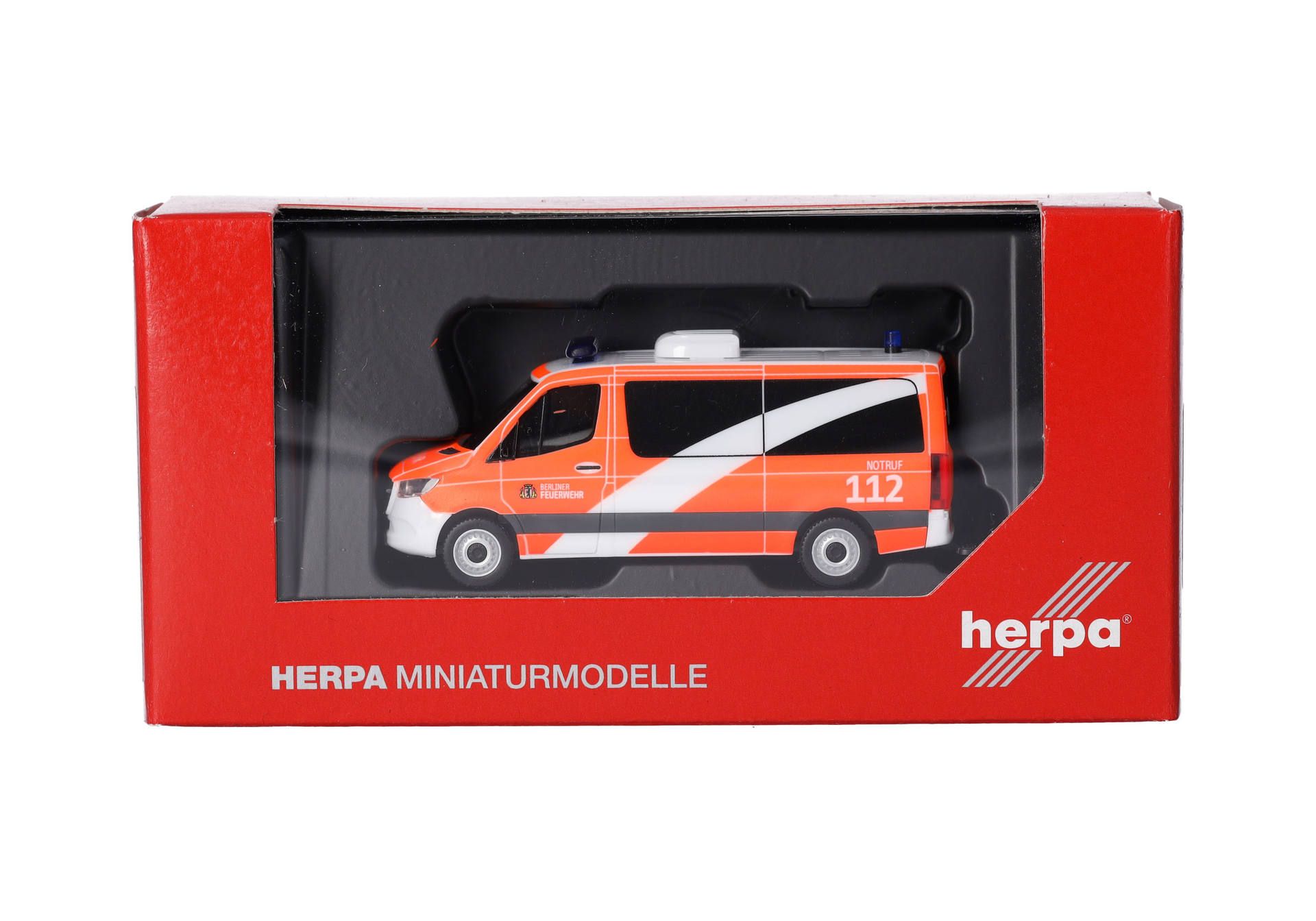 Herpa 097819 | MB Sprinter 18 Bus Flachdach | Berliner Feuerwehr | 1:87