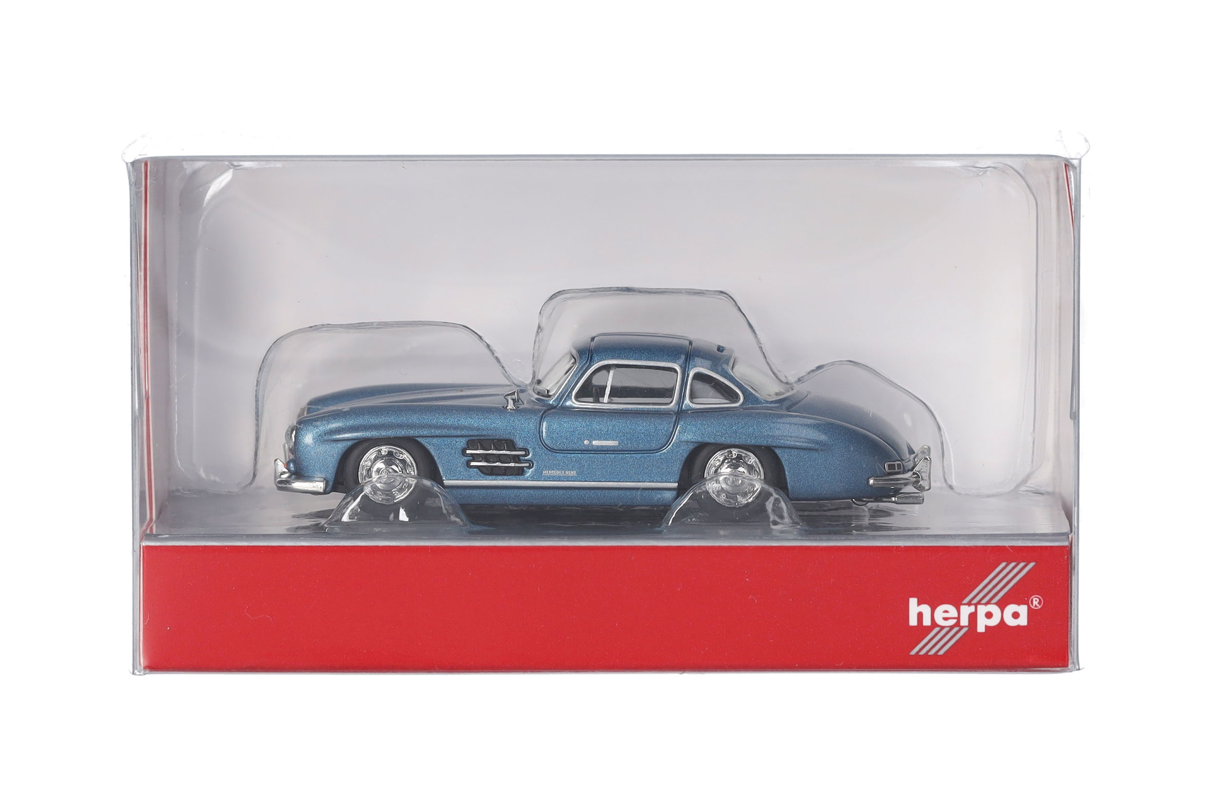 Herpa 430975-002 | Mercedes-Benz 300 SL Flügeltürer | hellblau metallic | 1:87