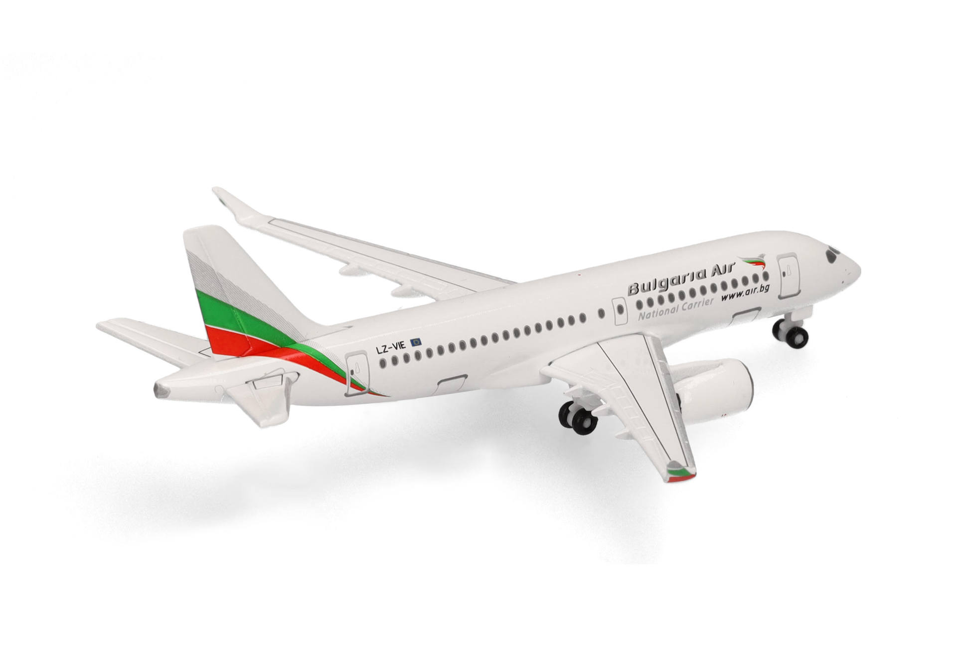 Herpa Wings 538633 | Bulgaria Air | Airbus A220-100 – LZ-VIE | 1:500