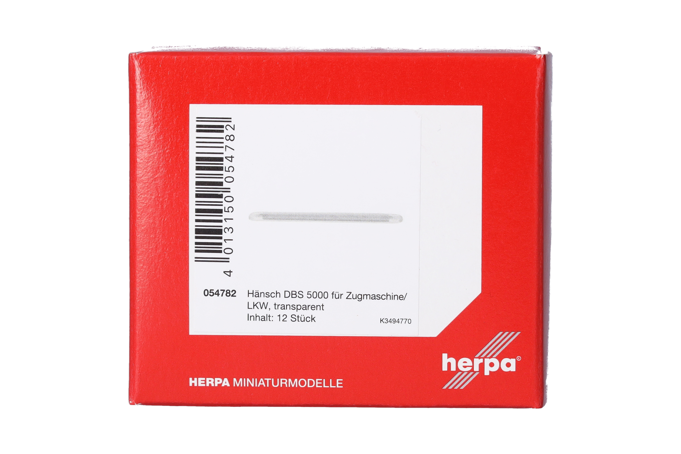 Herpa Zubehör 054782 | Hänsch DBS 5000 für Zugm./LKW, transparent (12 Stk.) | 1:87