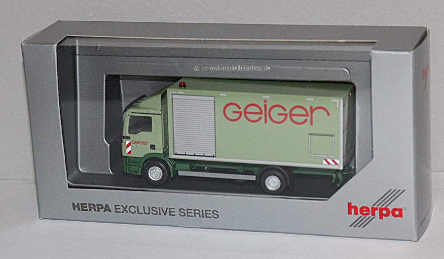 Herpa 952736 | MAN TGL E6c Koffer LKW | Geiger | 1:87