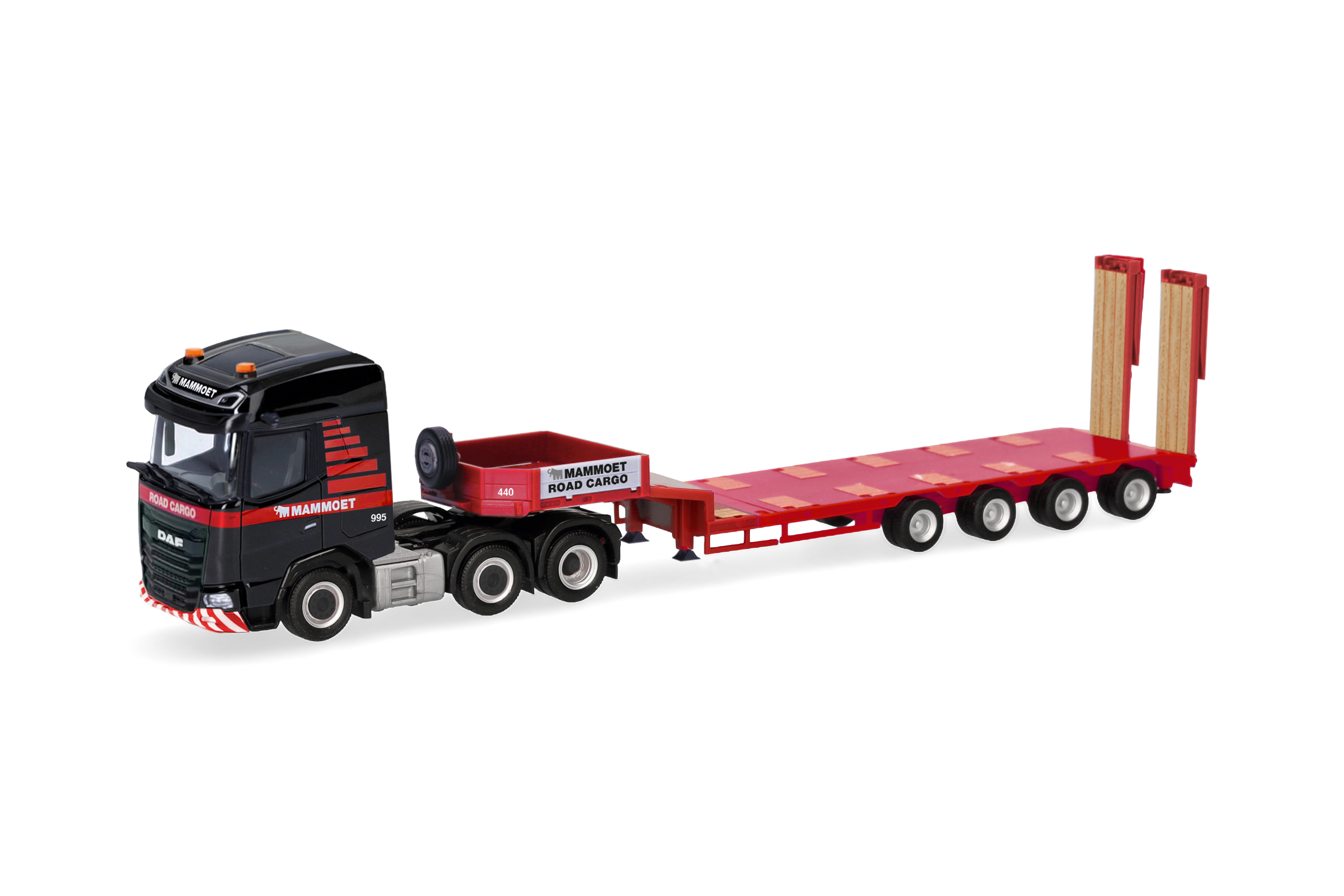 Herpa 321518 | DAF XG | Semitieflade-Sattelzug | Mammoet | 1:87