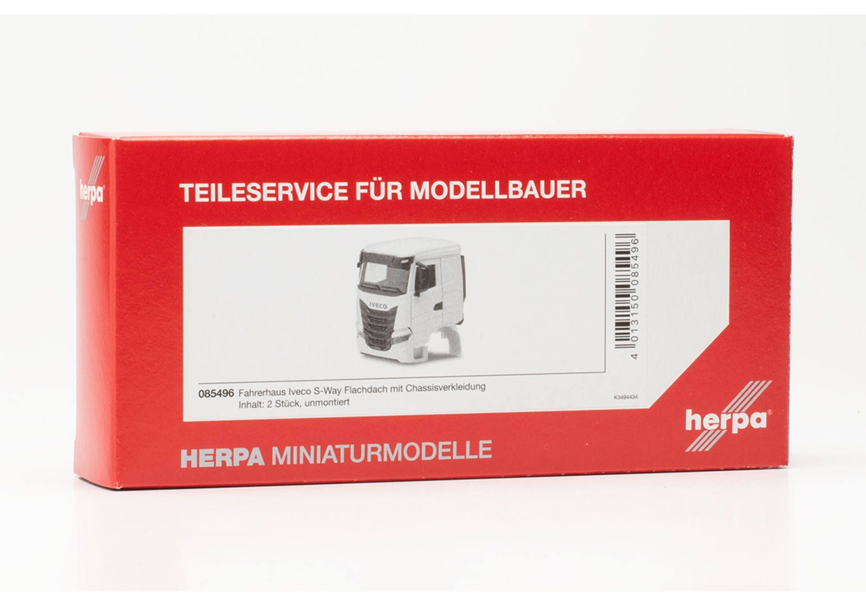 Herpa TS 085496 | Fahrerhaus | Iveco S-Way Flachdach | 1:87