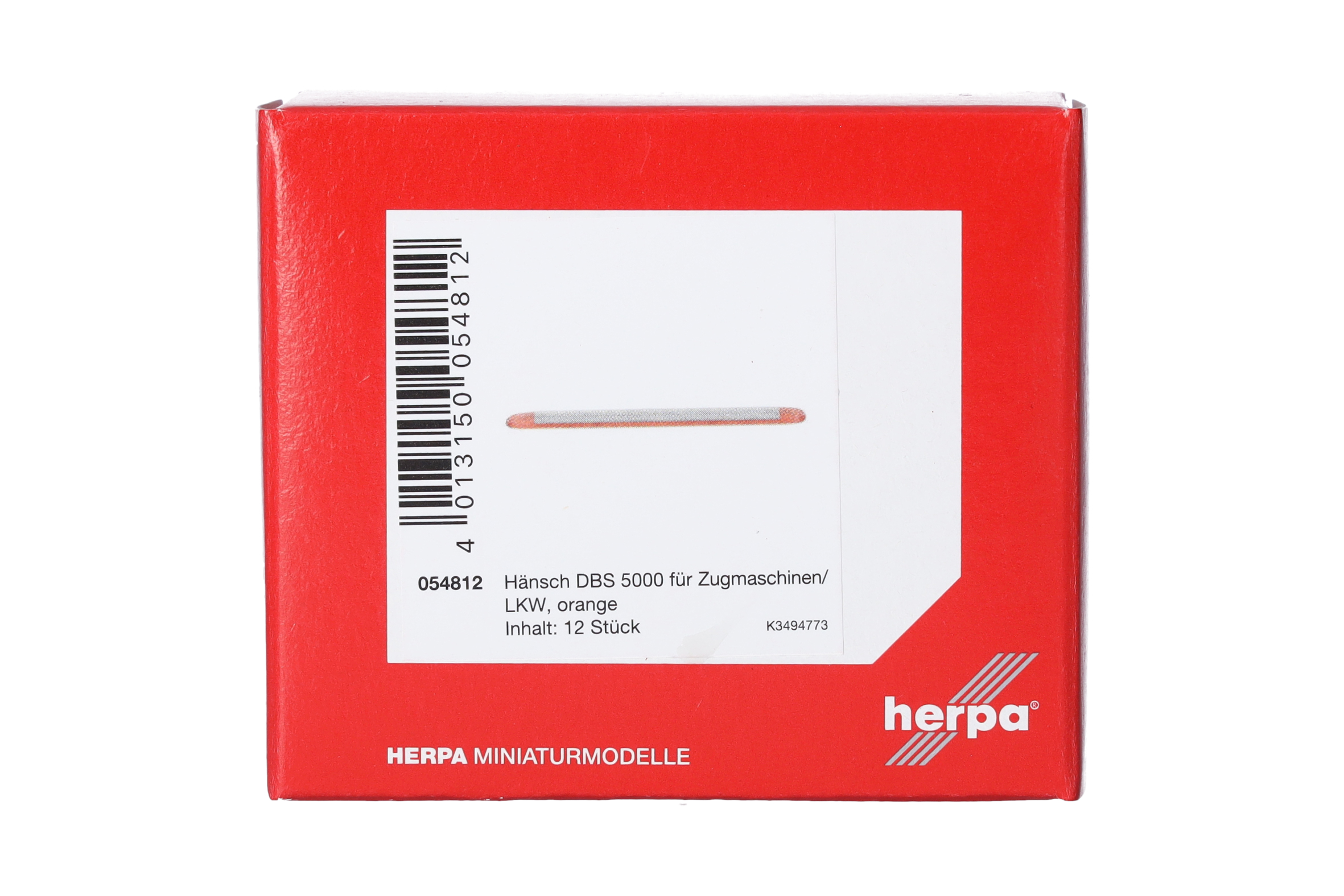 Herpa Zubehör 054812 | Hänsch DBS 5000 für Zugm./LKW | orange transparent | 1:87