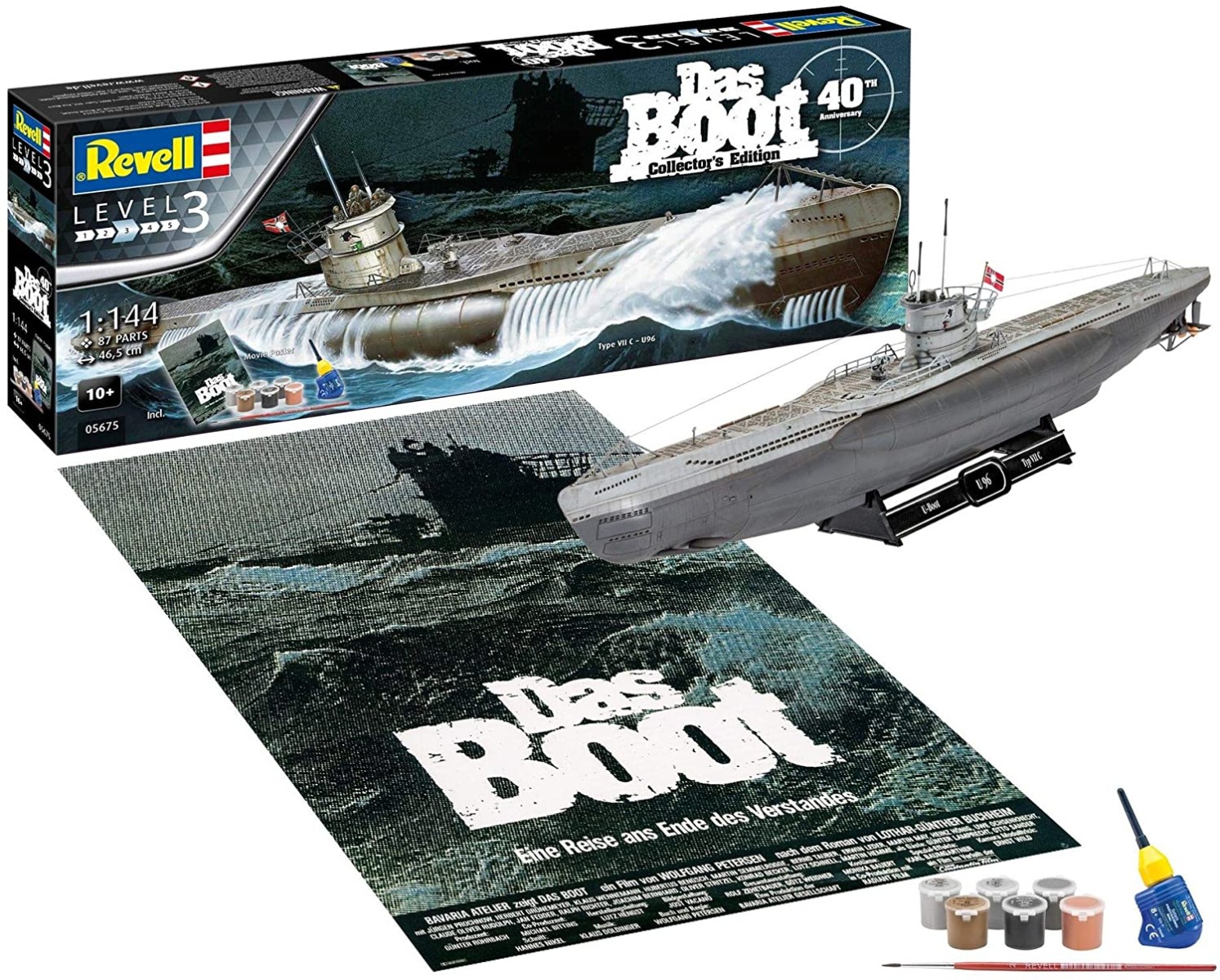Revell 05675 - Das Boot Collector's Edition - 40th Anniversary U96 (U-Boot Type VII C). 1:144