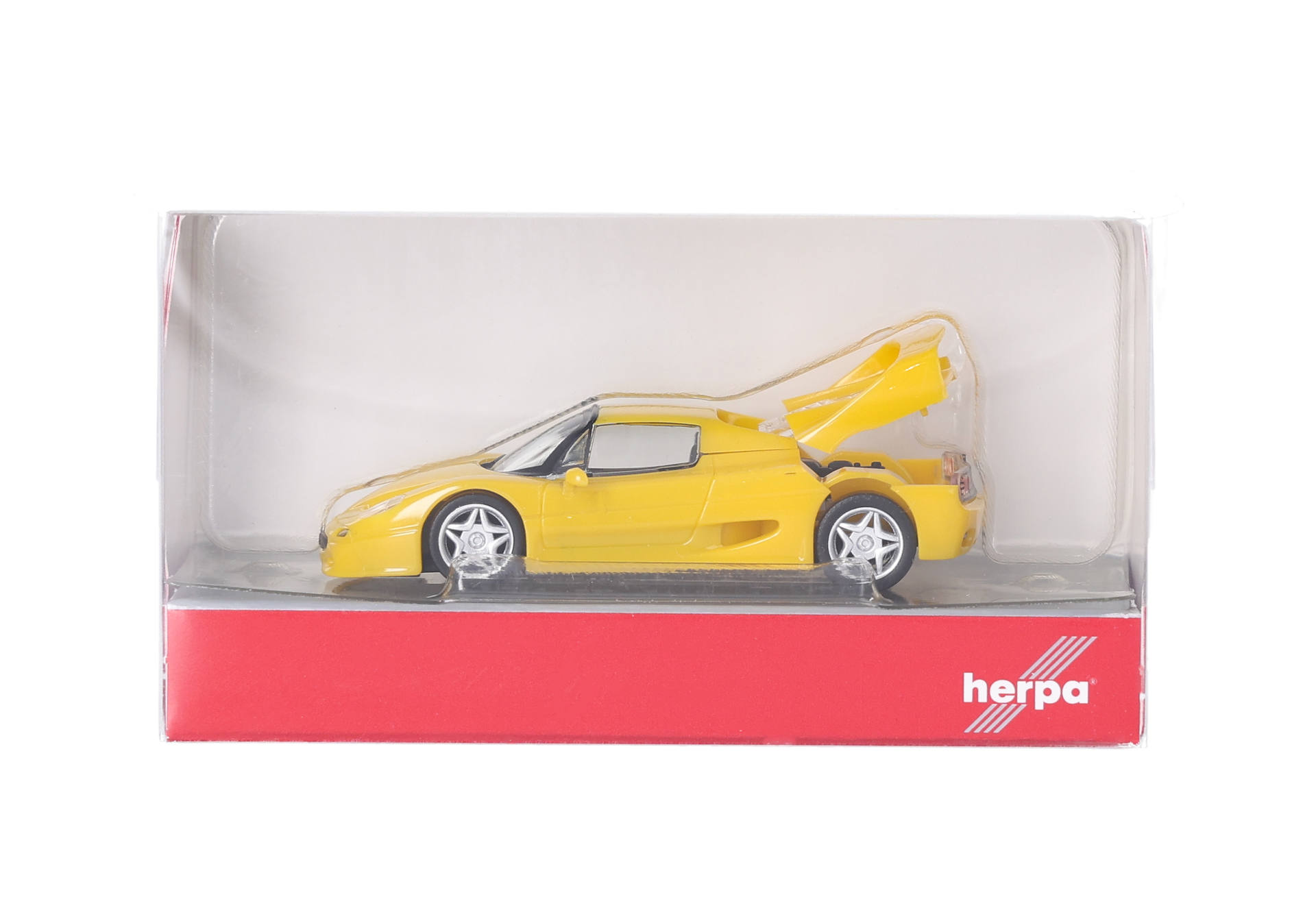Herpa 025485-003 | Ferrari F50 (Motorabdeckung zum Öffnen) | gelb | 1:87