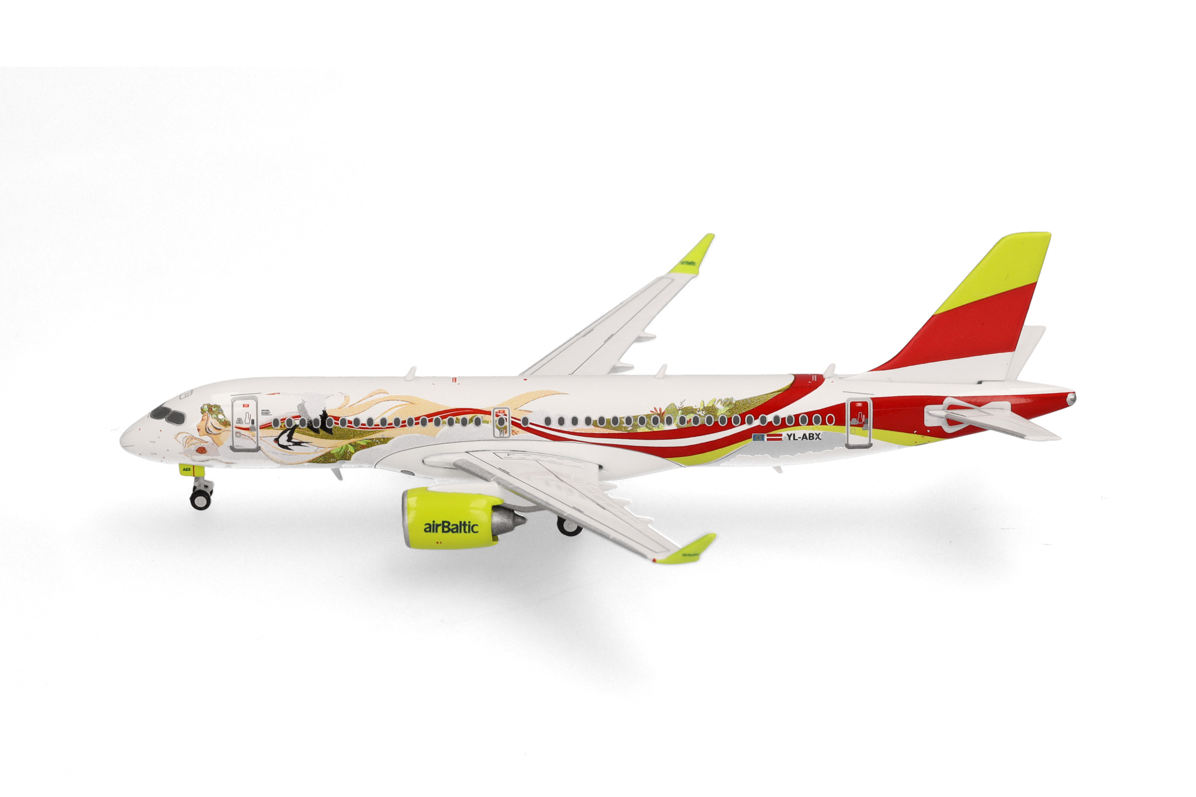 Herpa Wings 562850 | airBaltic | Airbus A220-300 | 50th A220 | 1:500