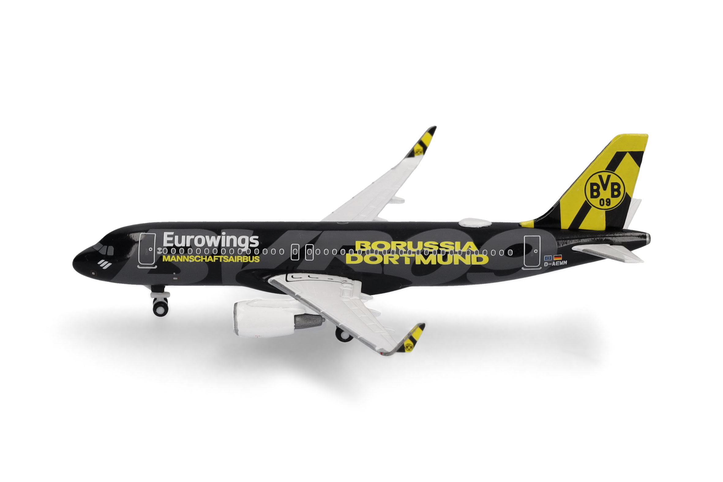Herpa Wings 538657 | Eurowings Airbus A320 | BVB Mannschaftsairbus" (2025) | 1:500