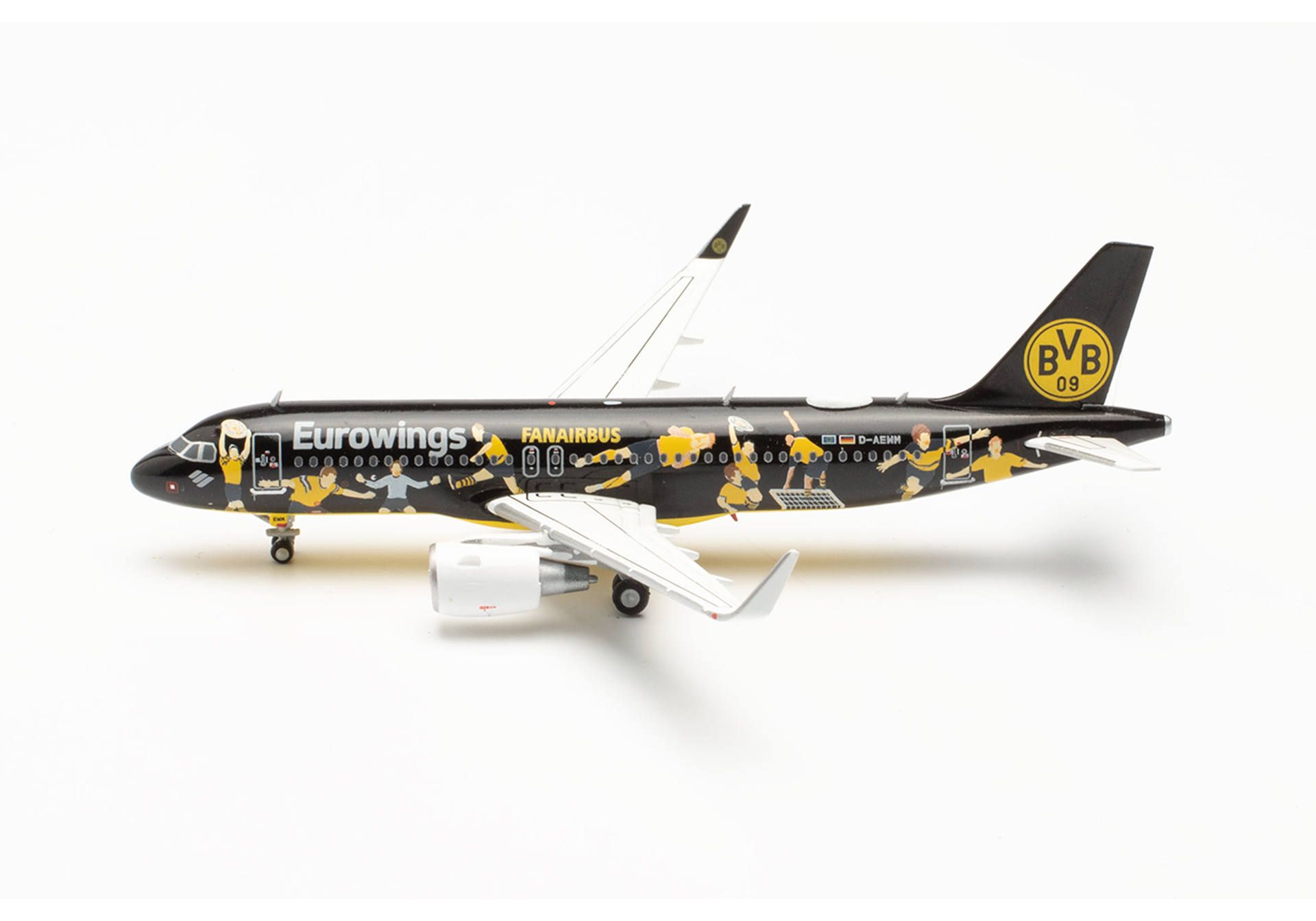 Herpa Wings 562829 | Eurowings Airbus A320 | BVB Fanairbus | D-AEWM | 1:400
